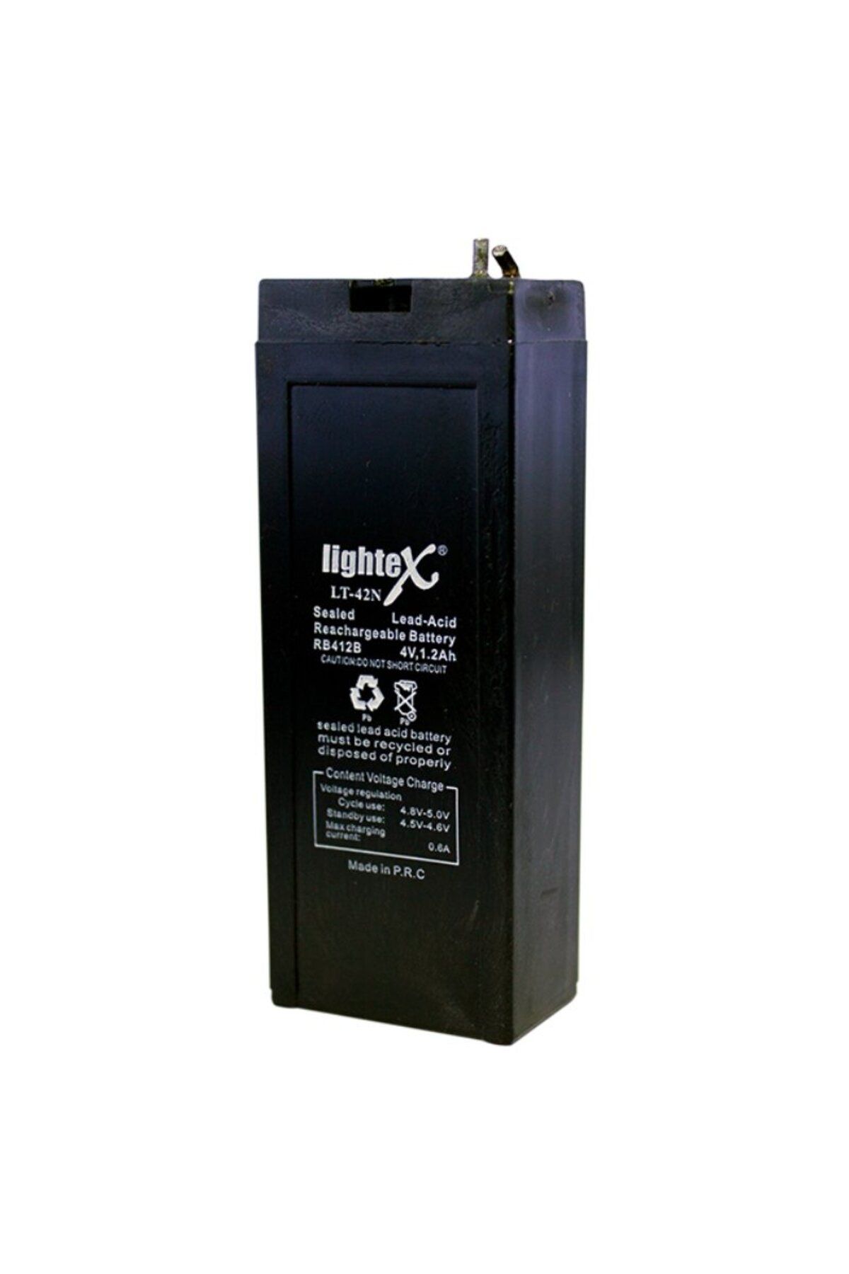 Lightex LT-42 4V 1.2AH Bakımsız Işıldak Aküsü