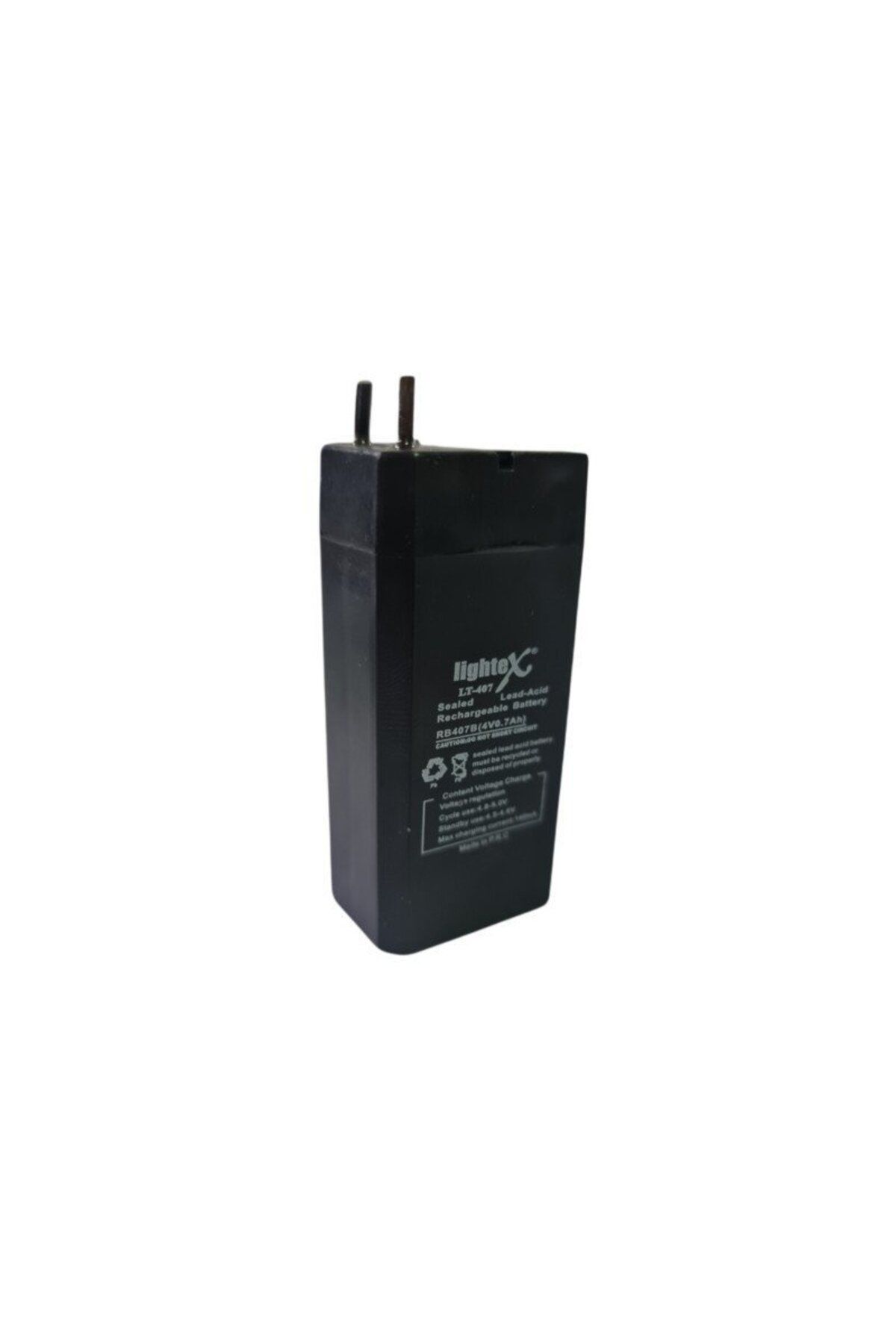 Lightex LT-407 4Volt 0.7Amper Akü 63x21x30mm