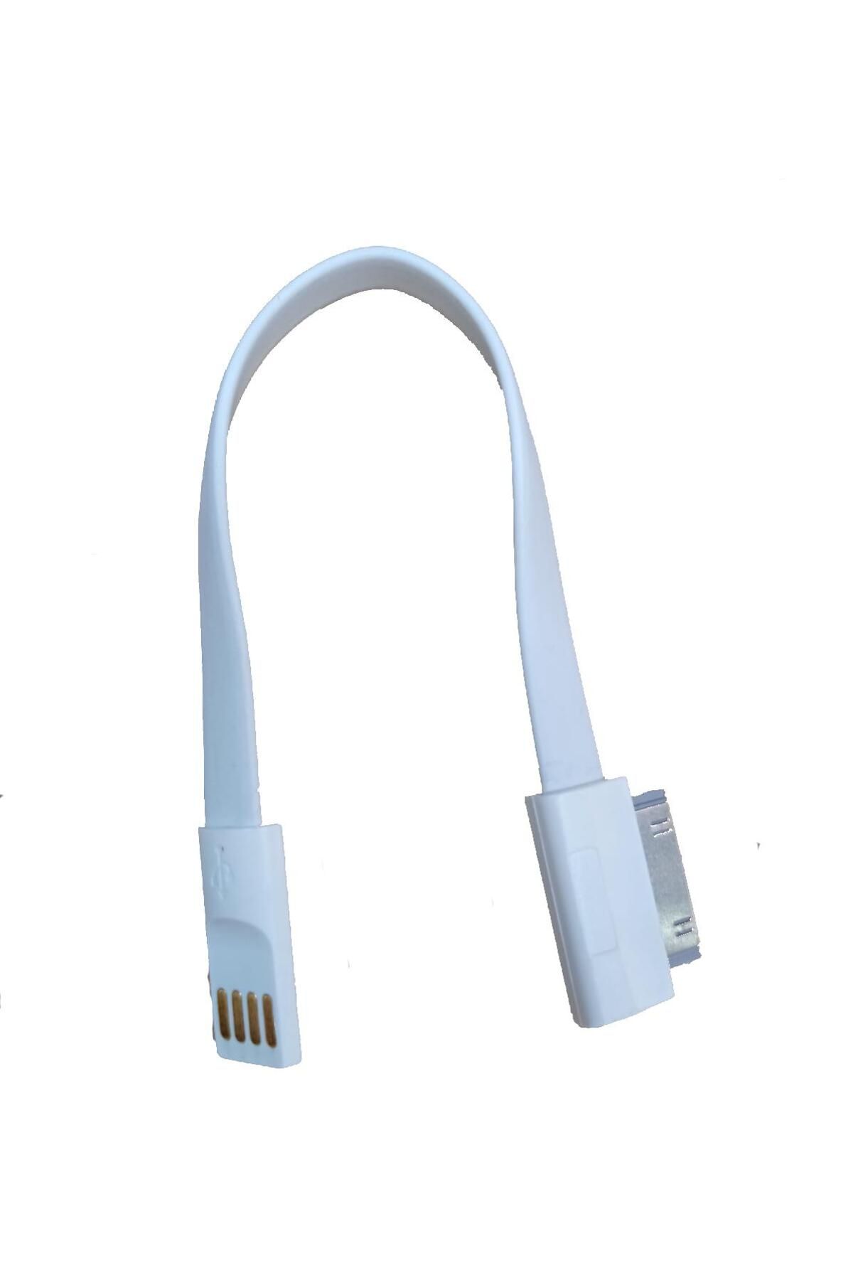 KEEPRO Iphone 1,2,3,4 Kablo Iphone 3 Kablo Ipod ,ipad Kablo 90 Derece (Beyaz)