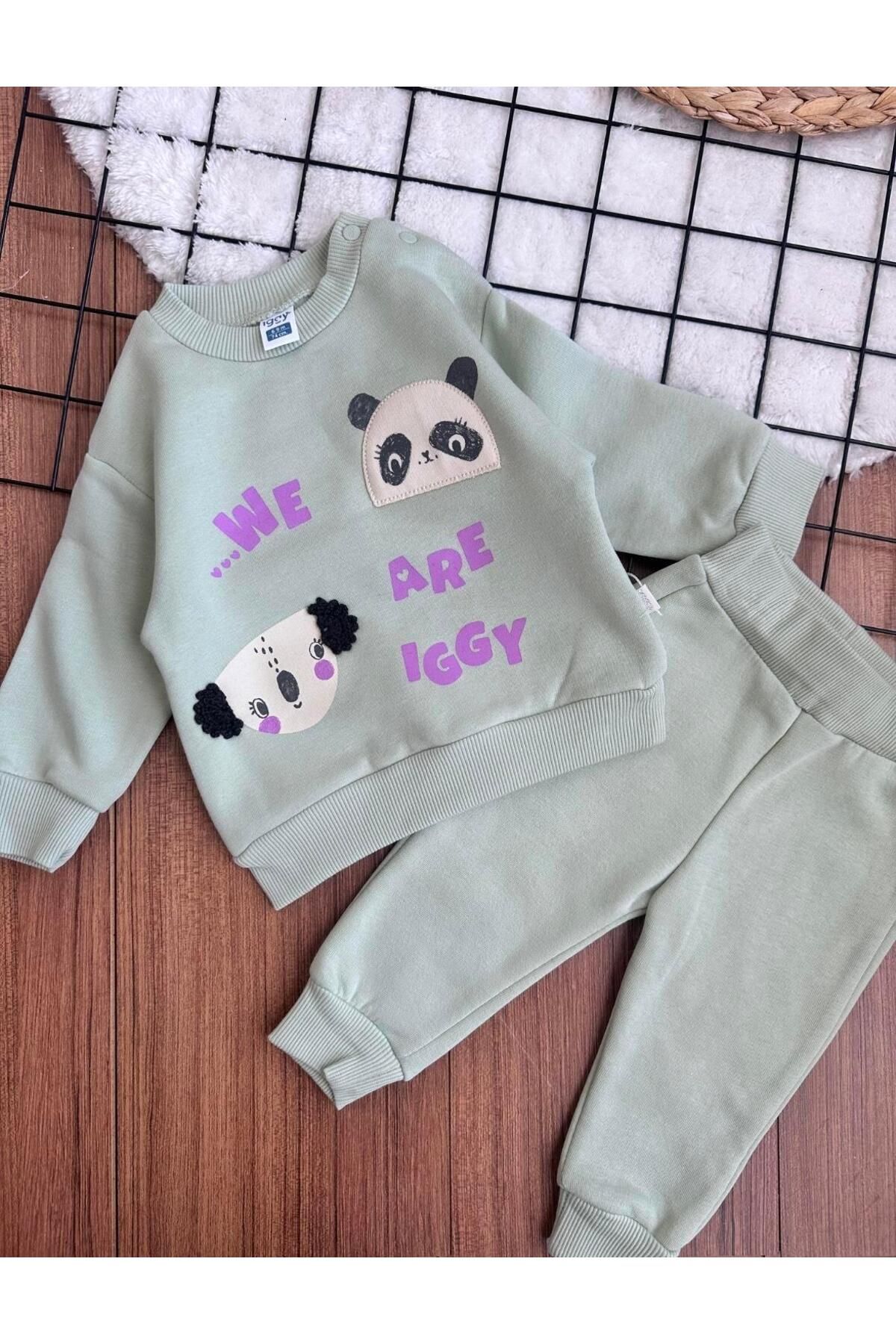 ArdenKids 6-24 Ay Soft Yeşil We Are İggy Alt Üst Takım