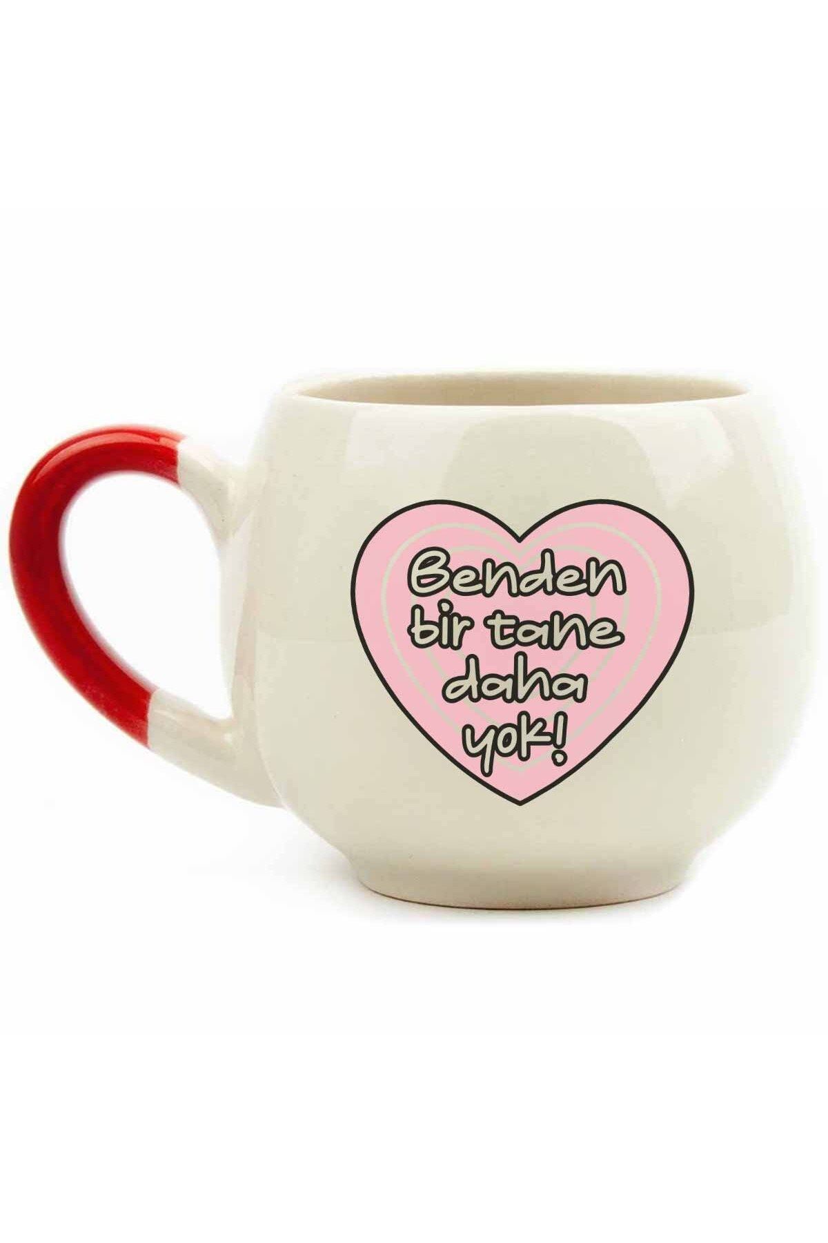 PALTO TASARIM Benden Bir Tane Daha Yok! Krem Parlak Balon Kupa - Hediyelik Kupa Fincan Mug