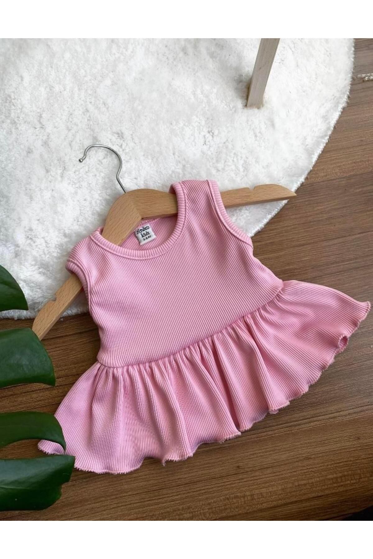 ArdenKids Pudra Fırfır Bluz