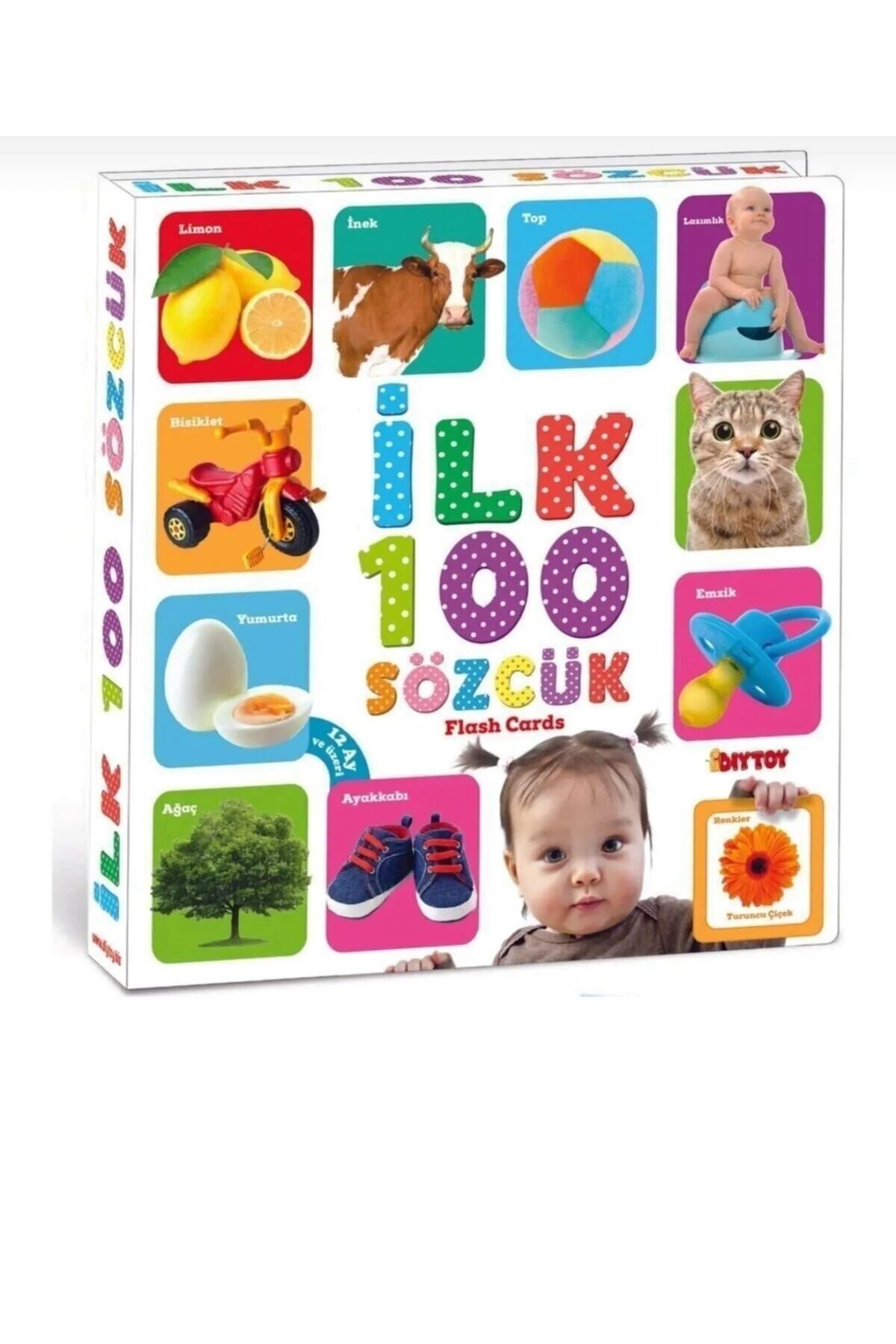 scntoys Ilk 100 Sözcük Konuşmaya Yardımcı Set, Zeka Geliştirme Oyunu, Kelimeleri Öğreniyorum Eğitici Zeka