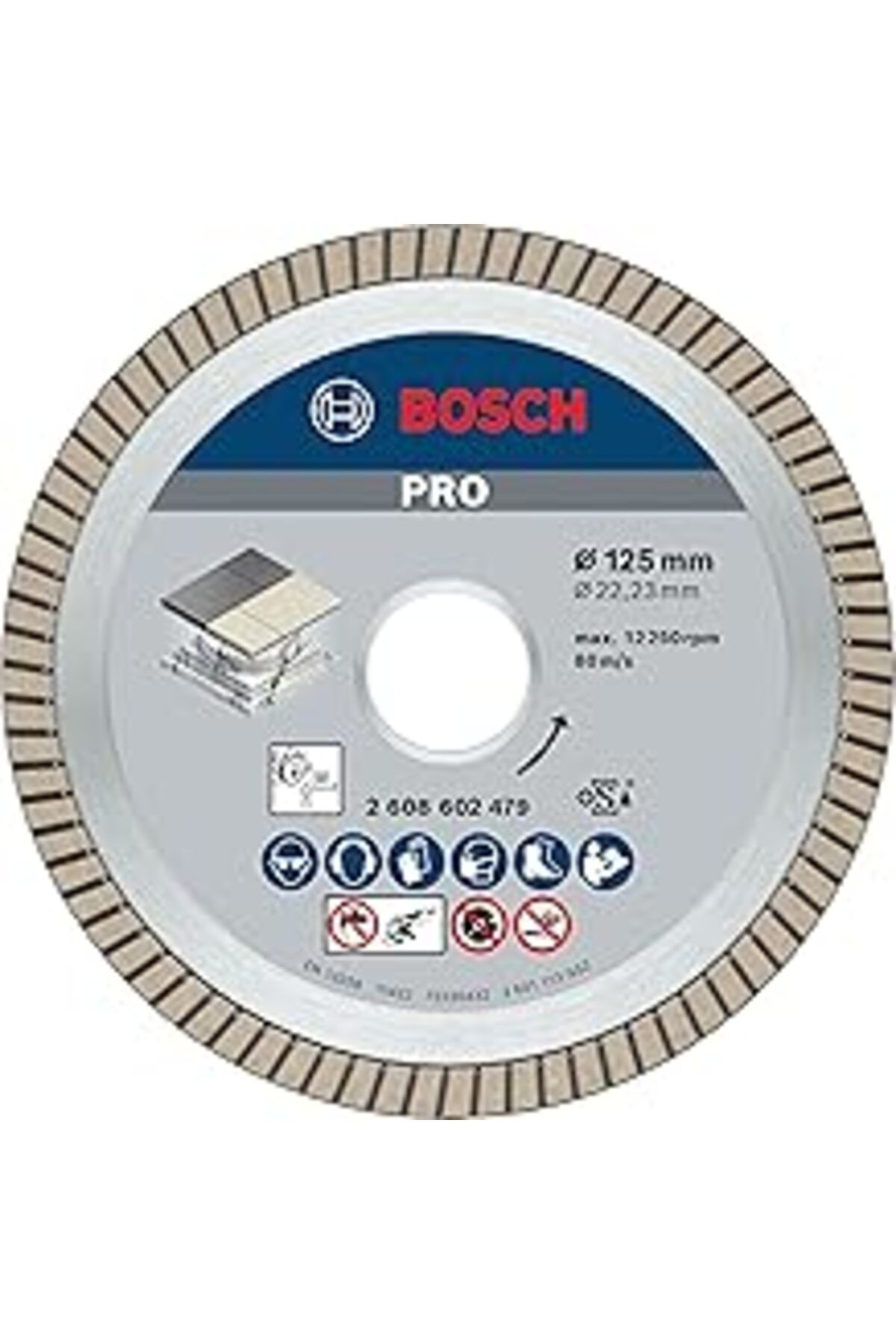 Pazarcan Bosch Professional Accessories Elmas Kesme Diski, Best For Ceramic Extra-Clean Turbo (Seramik, 125