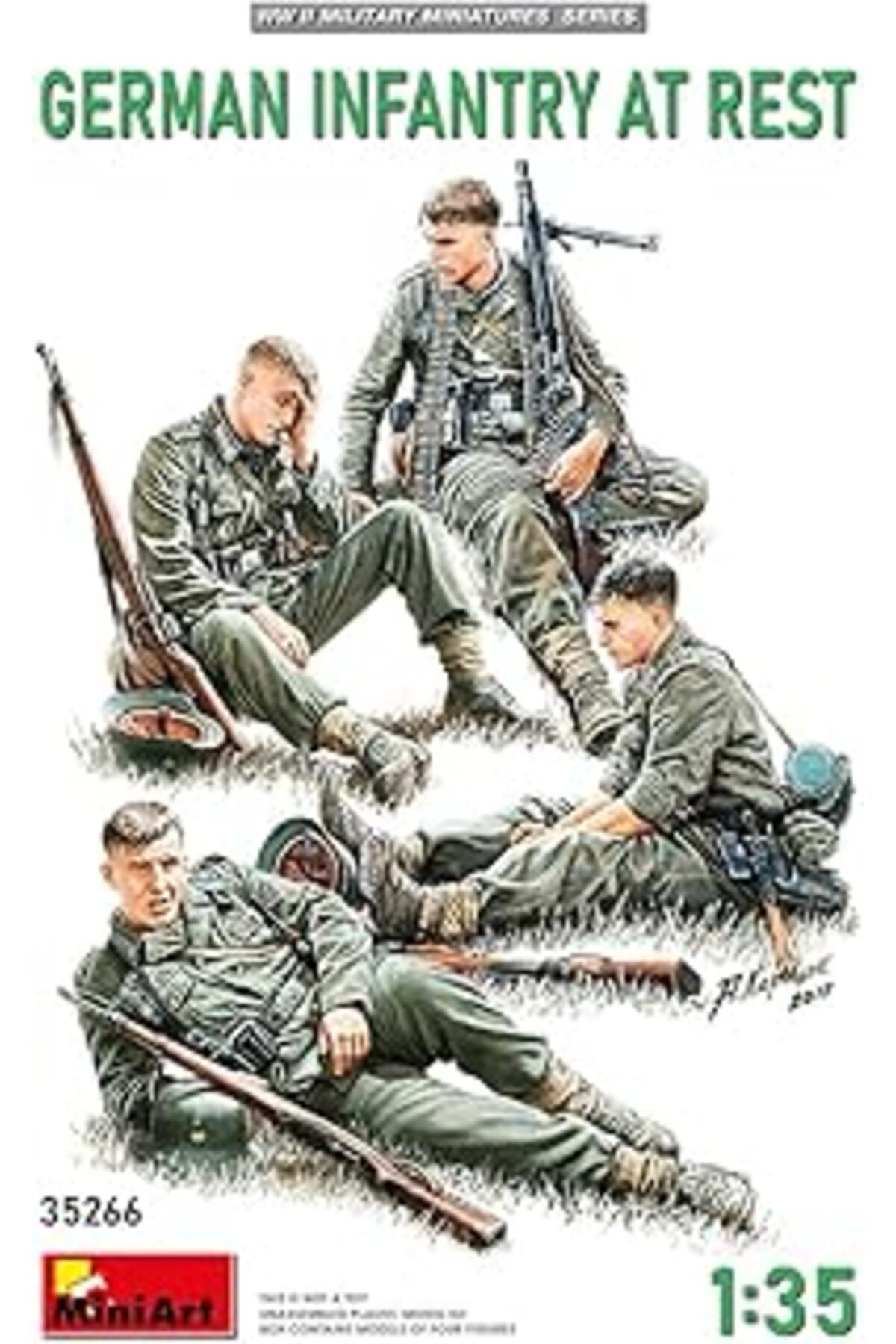 Pazarcan Miniart 35266 1:35 Dinlenen Alman Askerleri 2