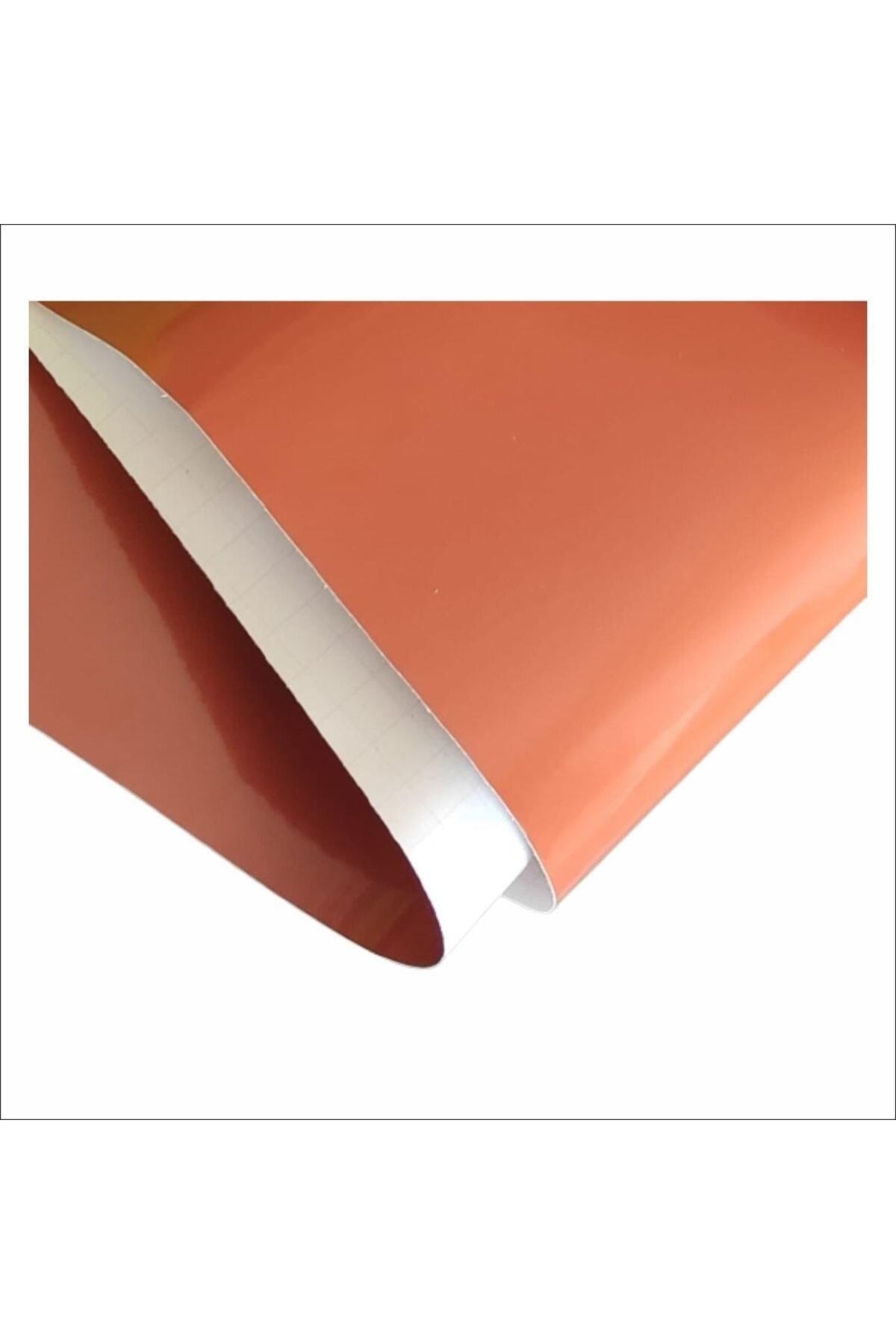Elioure 60cm x 1mt Tarçın Renkli Yapışkanlı Folyo, Karamel Tonu, Dekoratif Kaplama