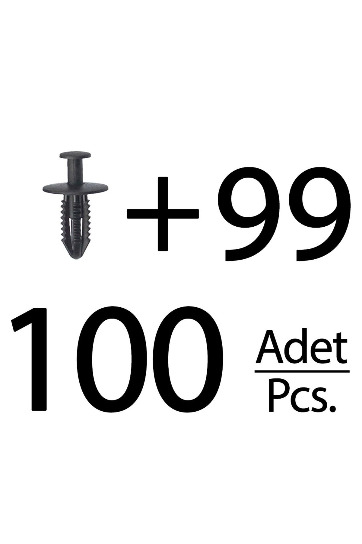 ALPHA AUTO PART Mercedes için Tampon Klipsi- 100'lü