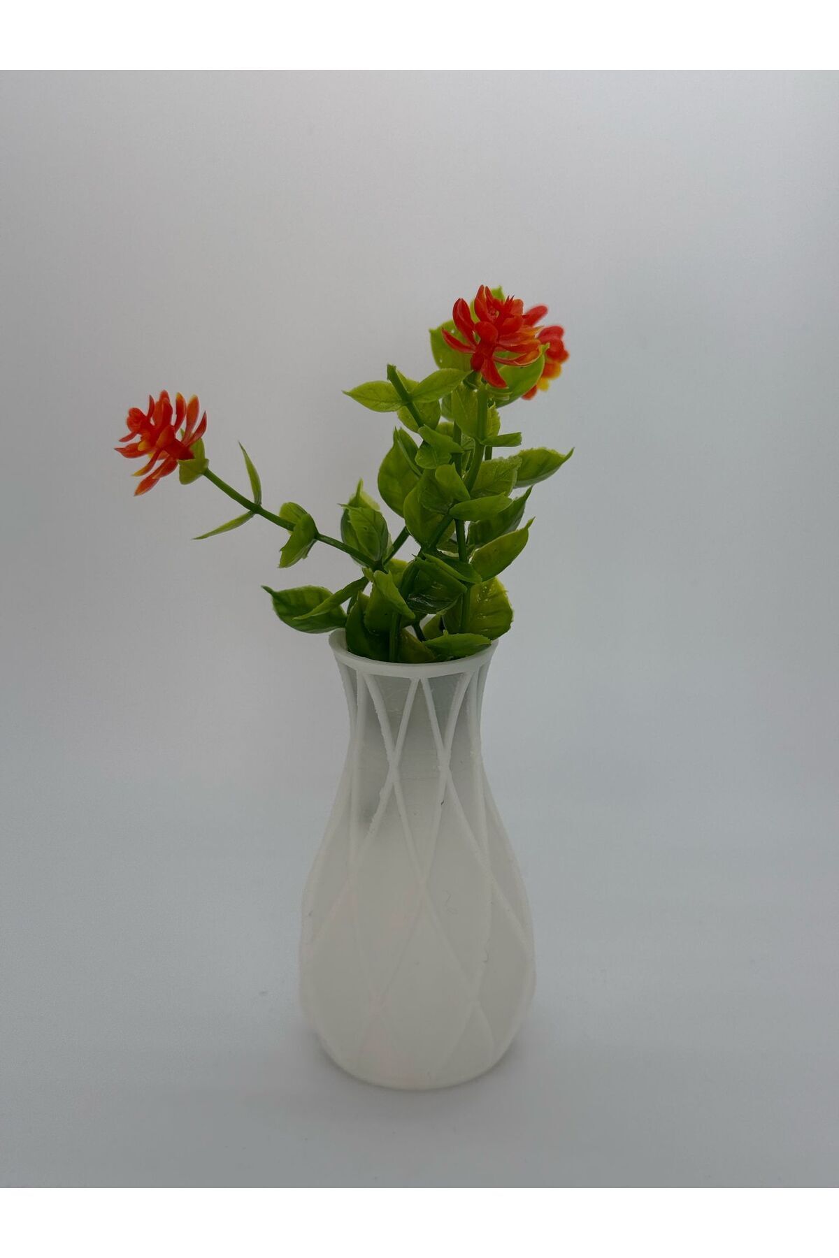 Elioure Renkli mini seramik vazo, dekoratif, 5x5x8.5 cm, masa ve banyo kullanımı