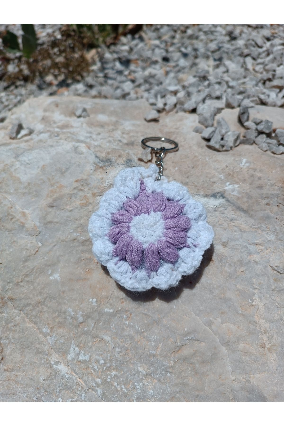 shop Mor Beyaz örgü anahtarlık