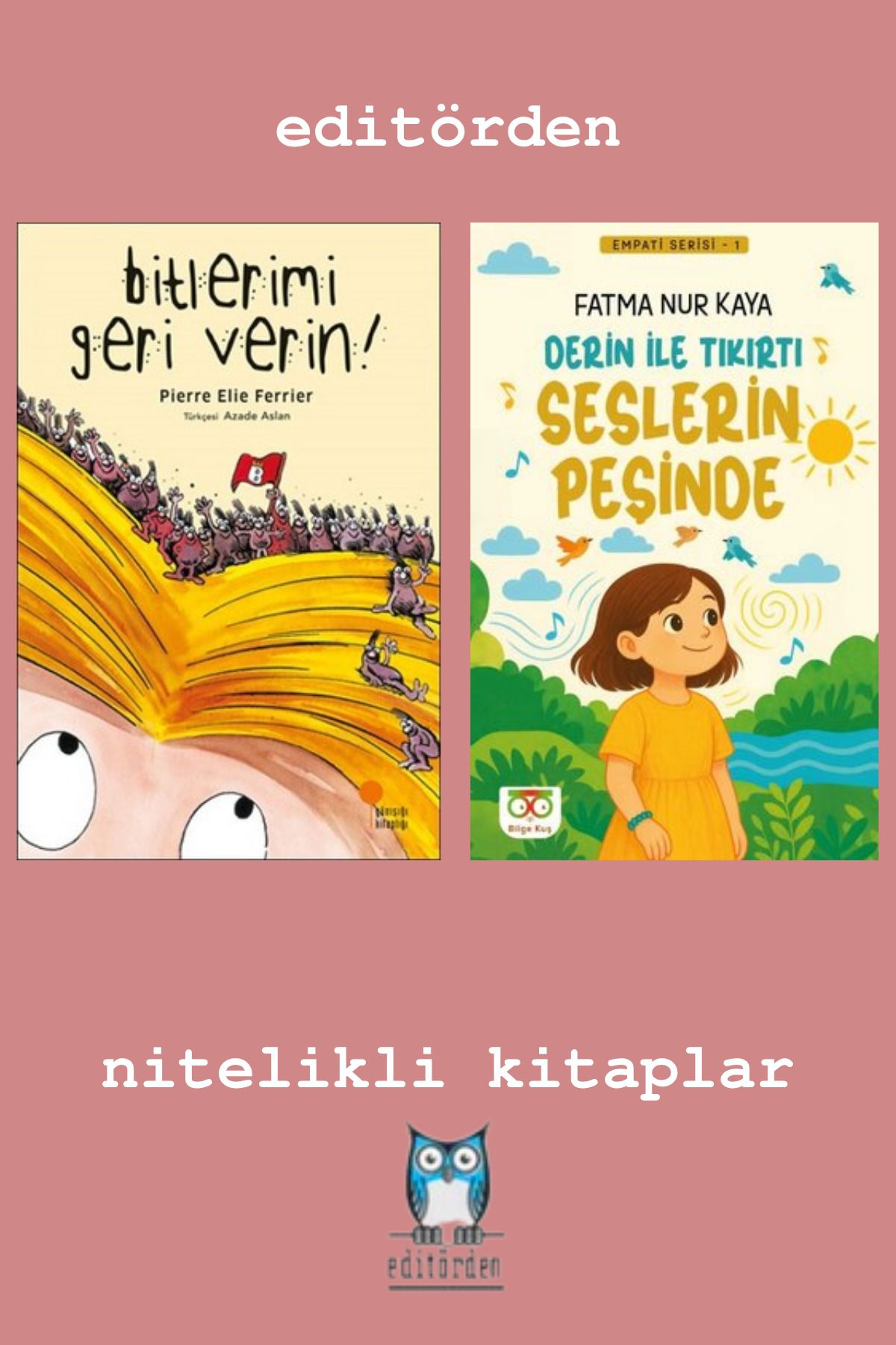 Bilge Kuş Yayınları Bitlerimi Geri Verin! - Derin İle Tıkırtı Seslerin Peşinde