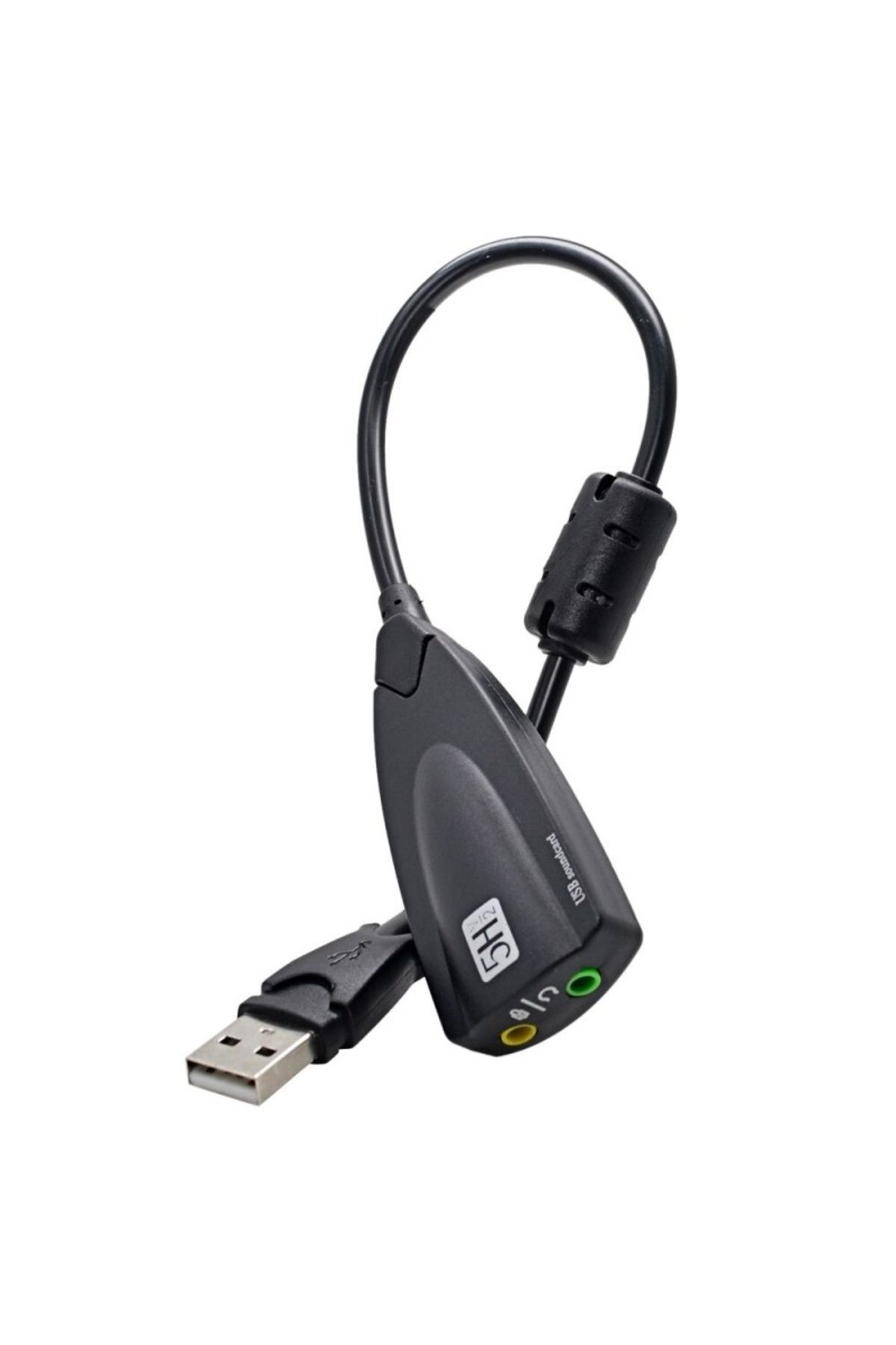 TECHSTAR-® 5hv2 Audio Adapter, Usb 2.0, 2 X 3.5mm Audio Jack, Microphone, Lineout, Virtual Surround 1