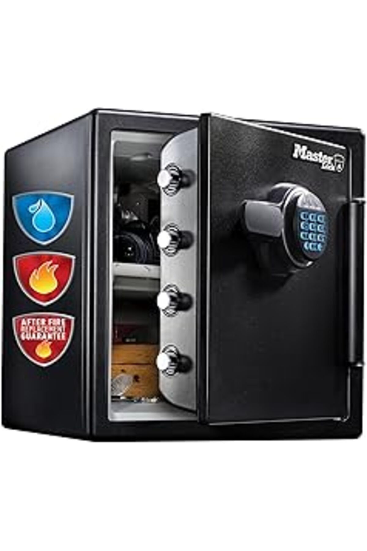 Pazarcan Master Lock Ateş-Ve Wasserbestaendiger Kasa Ile Dijital Kombinasyon, Ekstra Büyük 33,6 L, Siyah, Lf