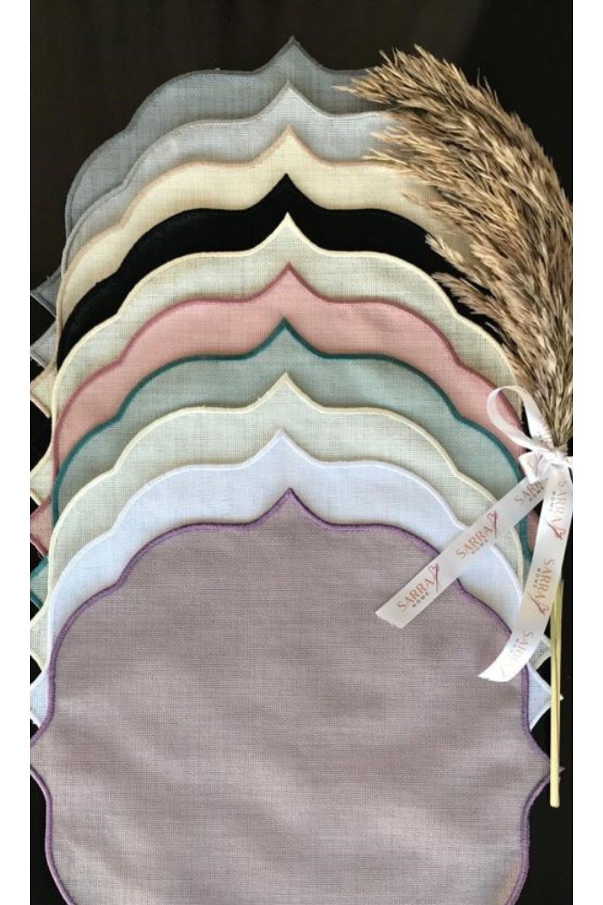Elioure 39x39 Cm Pikolu Amerikan Servis - Koyu Gri, Şık ve Modern Tasarım