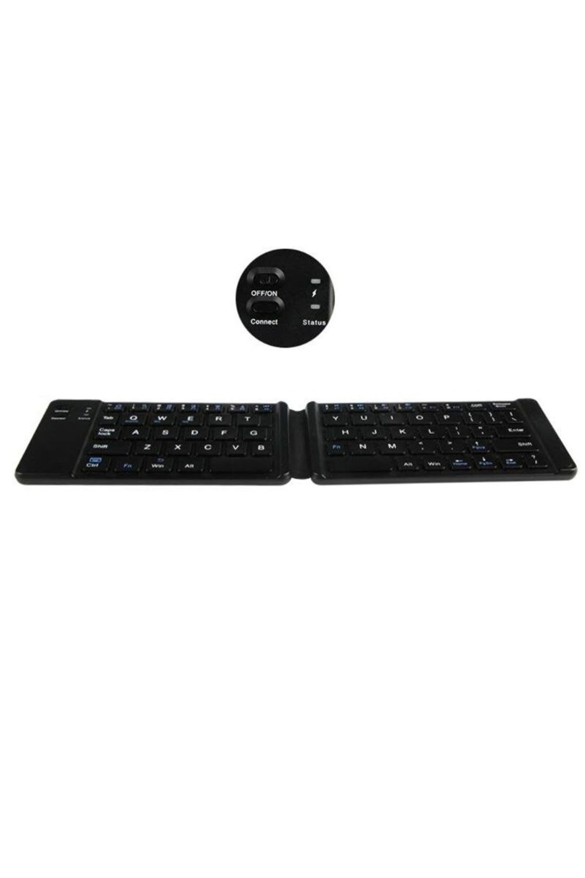TECHSTAR-® Wireless Keyboard, Bluetooth 3.0, Foldable, Windows/android/ios 3