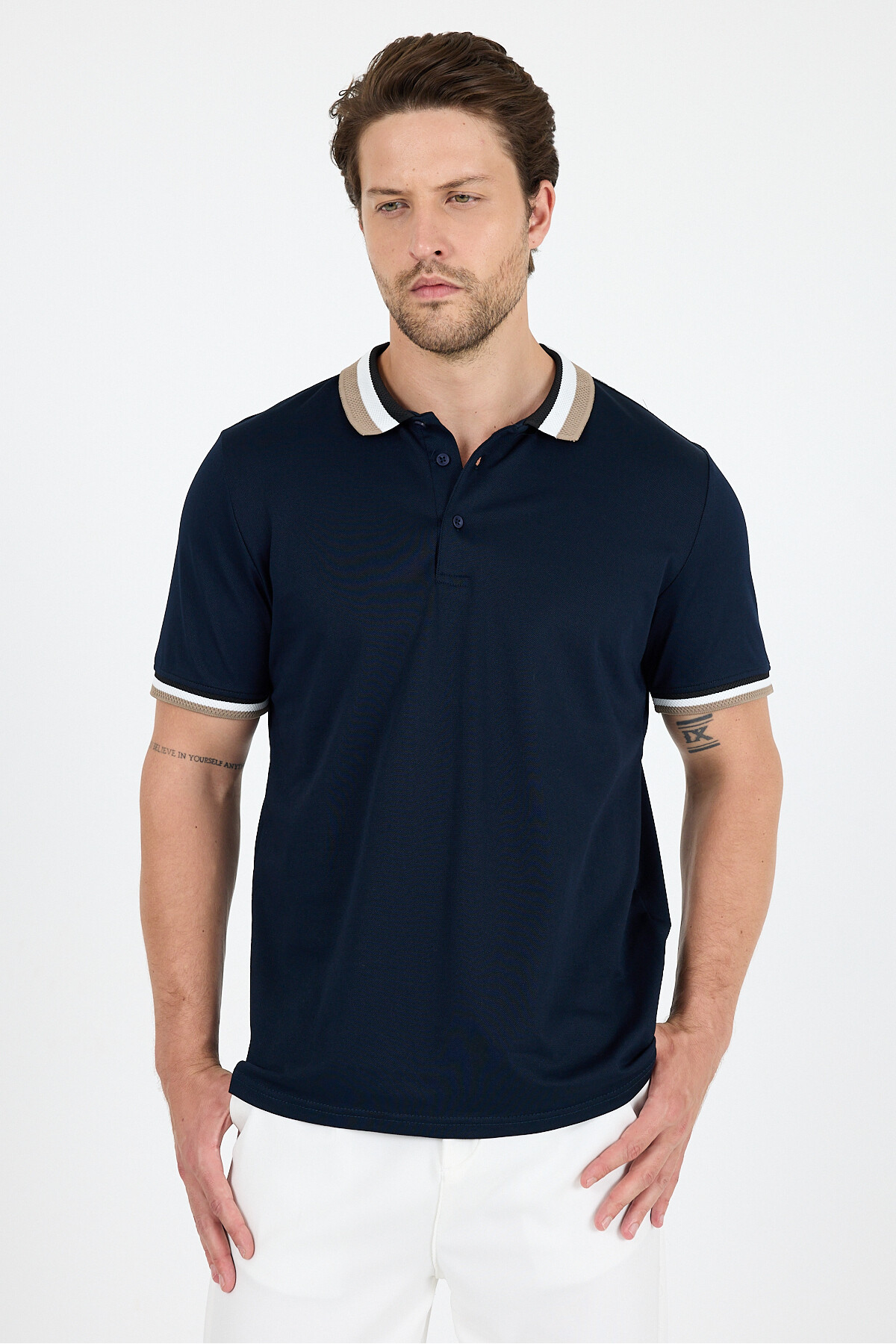 Rodi  Erkek Amerikan Stil Polo Yaka T-Shirt Rahat Kesim, Yazlık Spor Tişört 5030 - Görsel 3