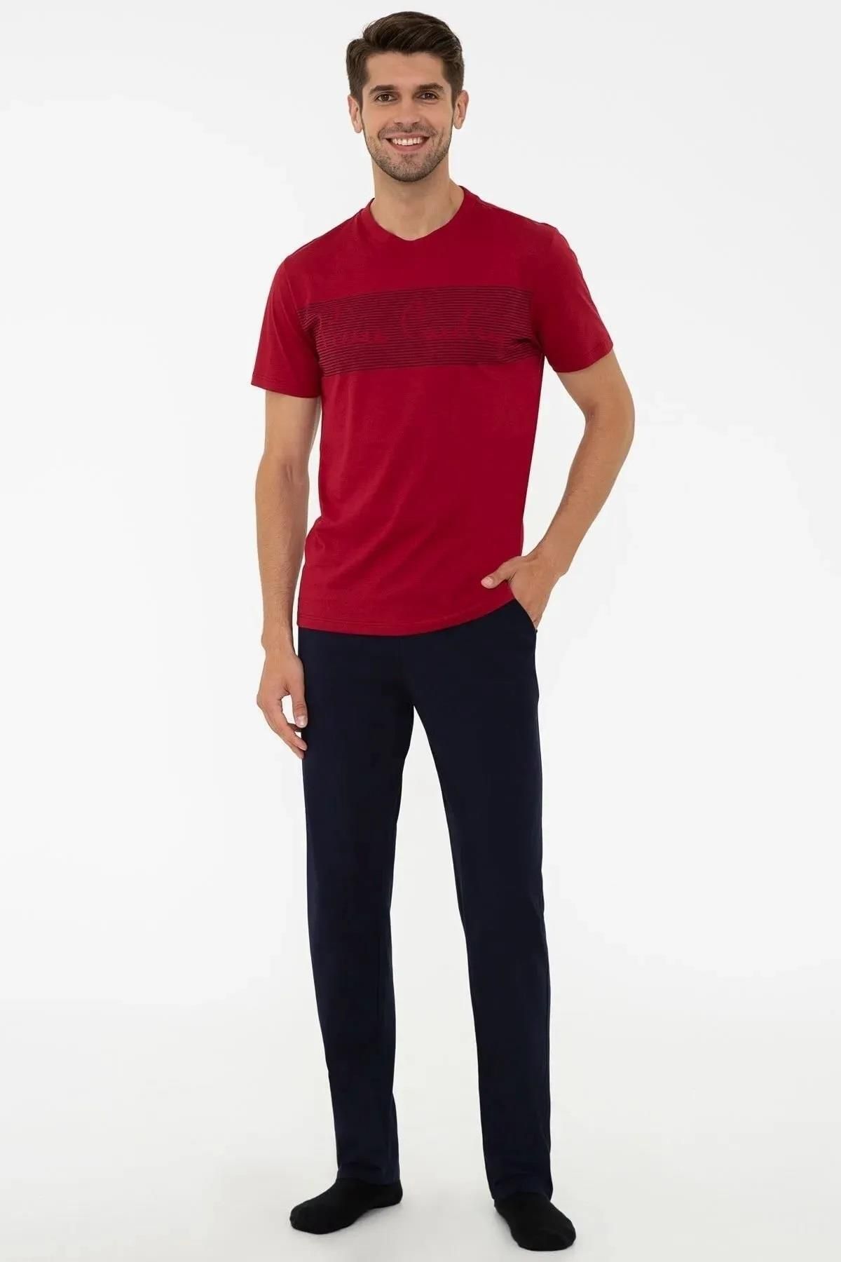 Pierre Cardin %100 Pamuk Erkek Pijama Takım