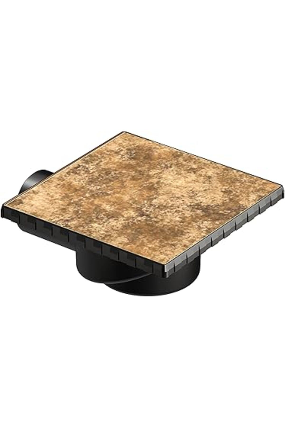 Pazarcan Vitra V-Flow Kare 5606985 Duş Kanalı, Yandan Çıkışlı, 15X15 Cm, Dk 700 Kapak, Mat Krom