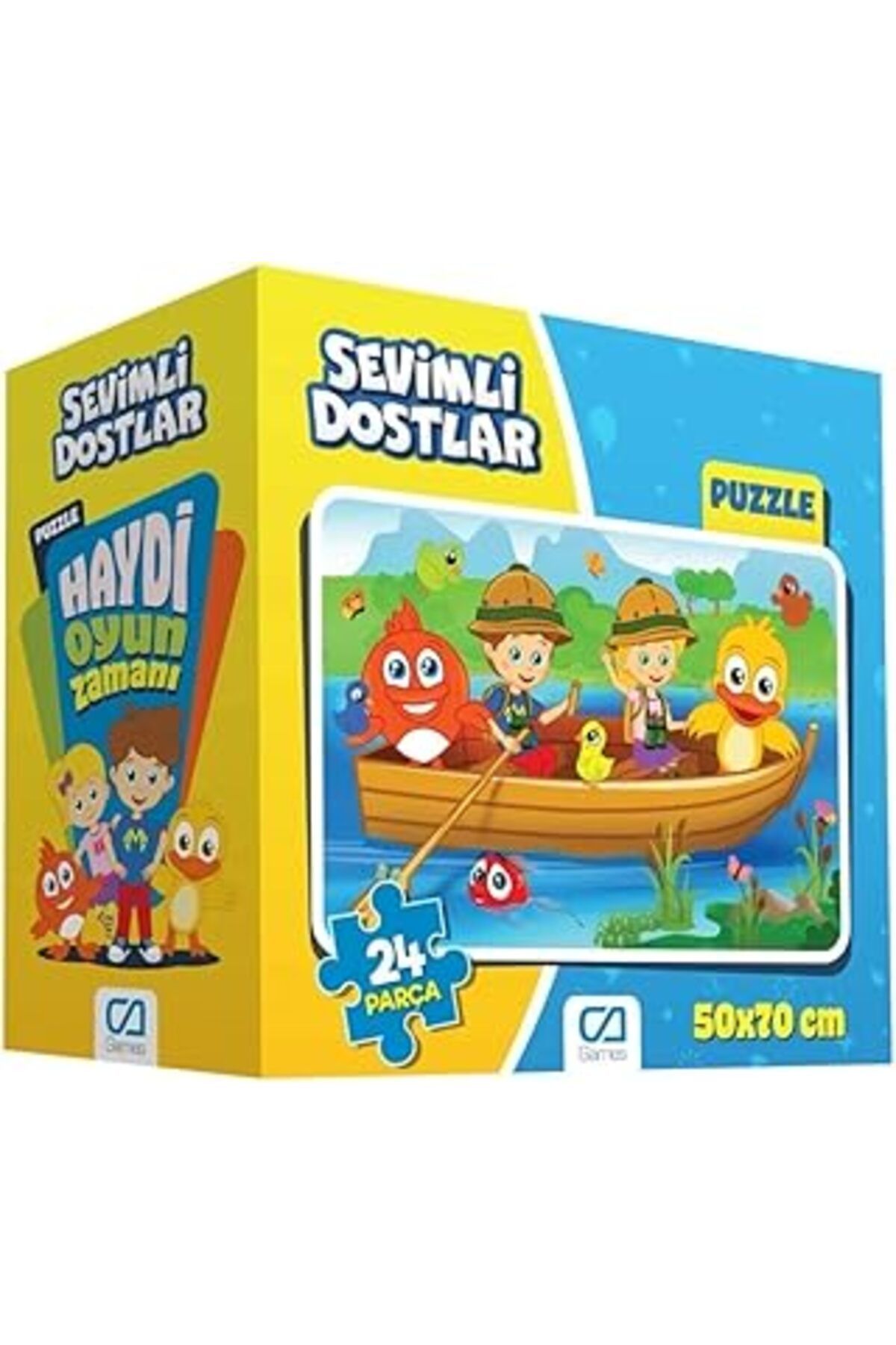 Pazarcan Ca Games Sevimli Dostlar Lisanslı 24 Parça 50X70Cm Çocuk Yer-Zemin Puzzle Yapboz Serisi