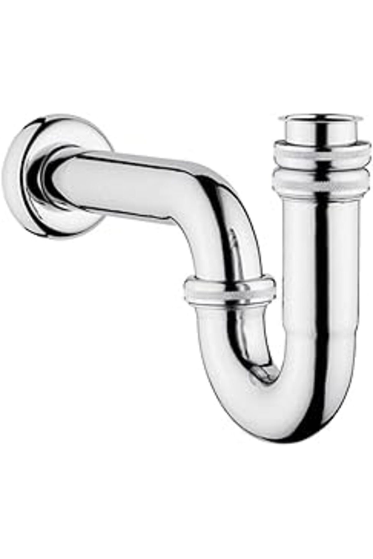 Pazarcan A45117 Lavabo/Eviye Sifonu, P Tipi, Krom