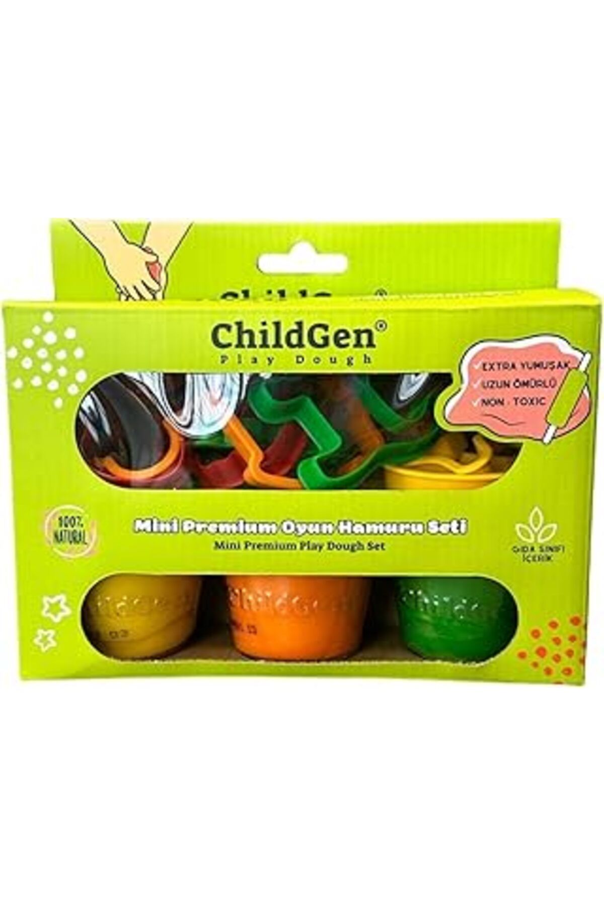 Mu Art Ahşap Doğal Oyun Hamuru Mini Premium Set