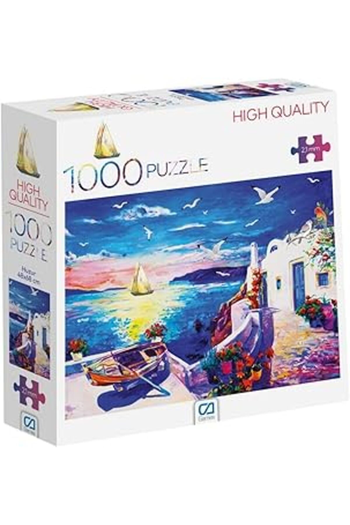 Pazarcan Ca Games Huzur Manzaralı 1000 Parça 2,2Mm Kalınlık 48X68Cm Profesyonel Hobi Puzzle Yapboz Serisi 86