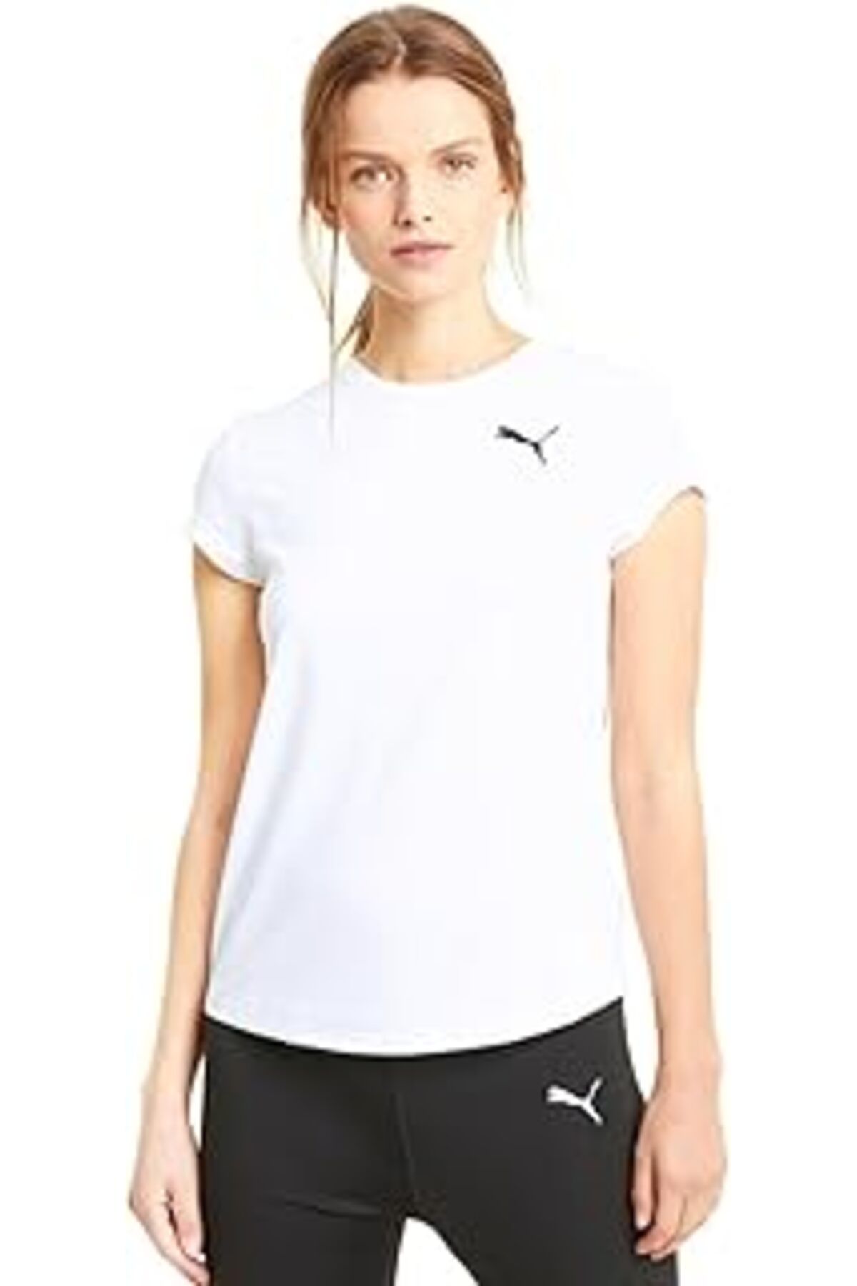 NETWORK ART Puma Active Women'S Tee Kadın T-Shirt, Puma Black, M