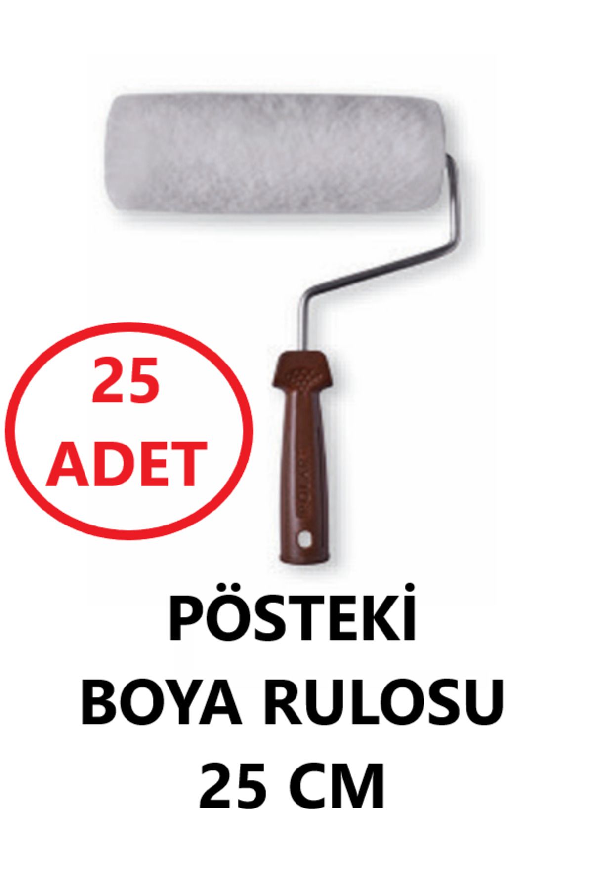 ROLART PÖSTEKİ BOYA RULO 25 CM - 25 ADET