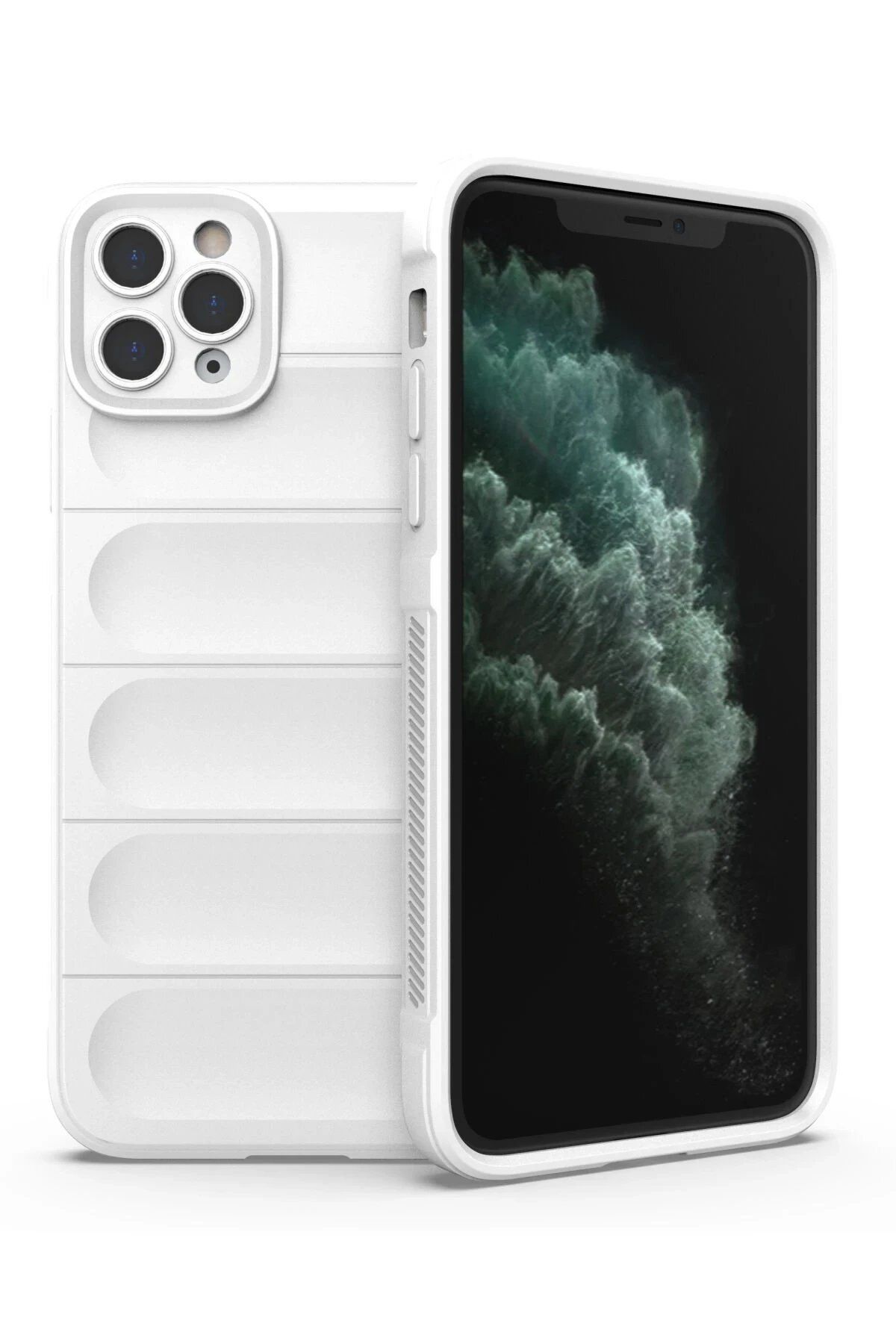 Toptan Bulurum iPhone 11 Pro Kılıf Optimum Silikon - Krem