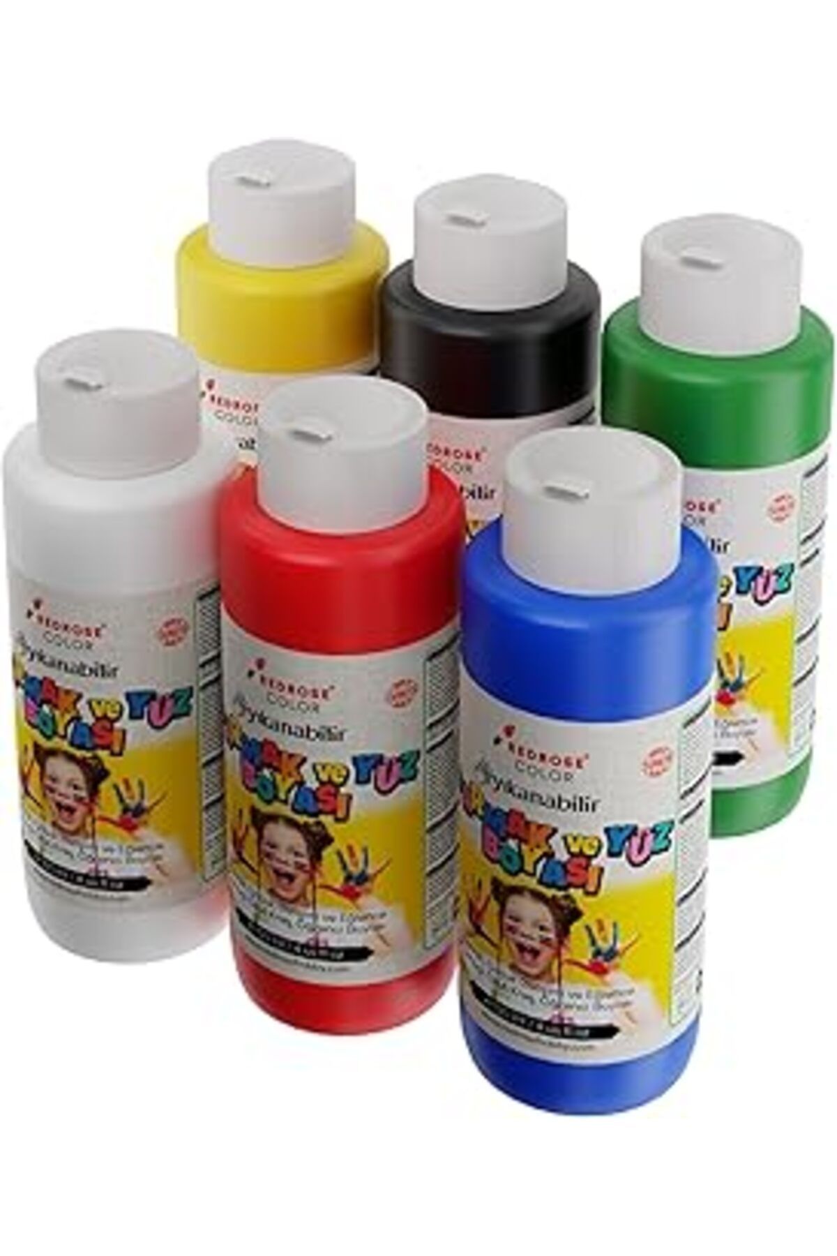 Qedii Red Rose Ana Renkler Parmak Boyası 6'Lı Set 6X120 Ml