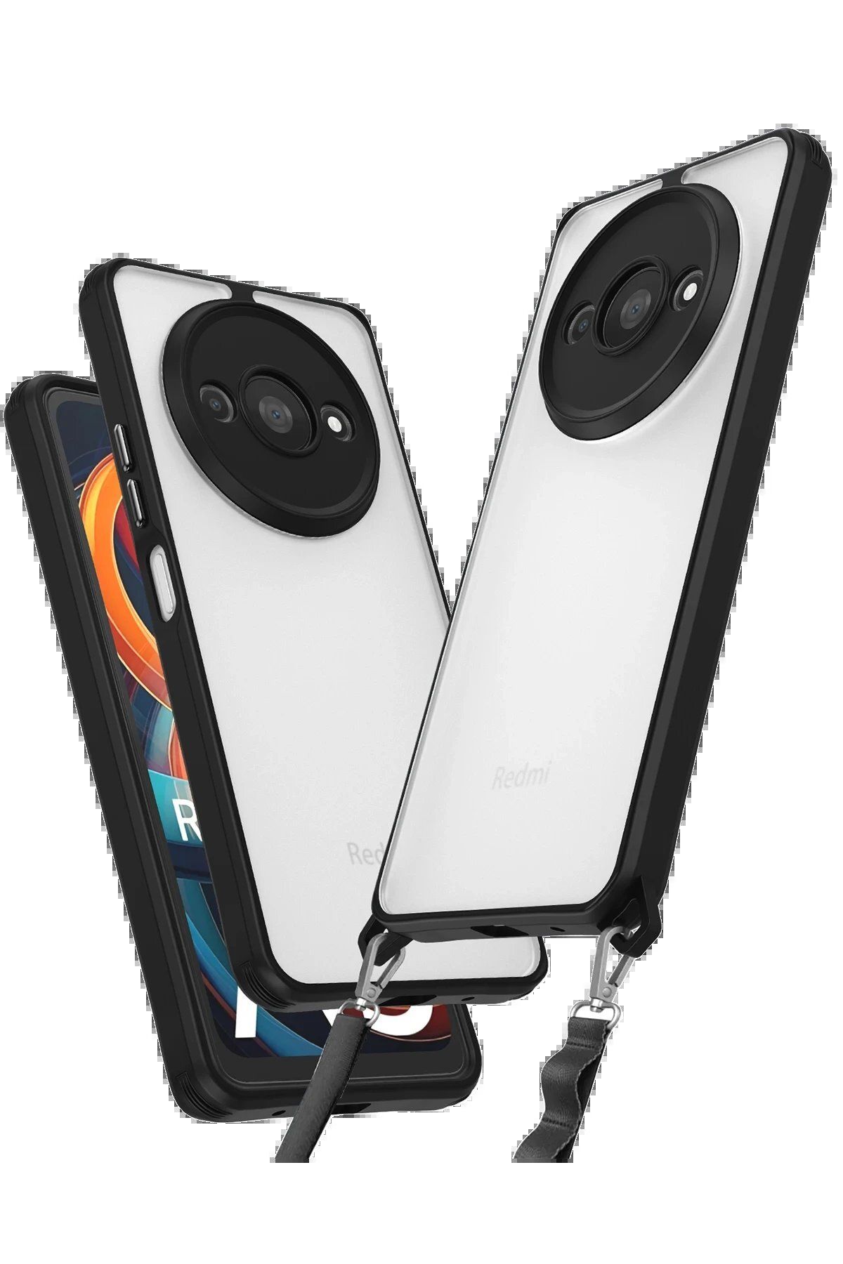 Toptan Bulurum Xiaomi Redmi A3 4G Kılıf Penta Silikon Kılıf - Siyah
