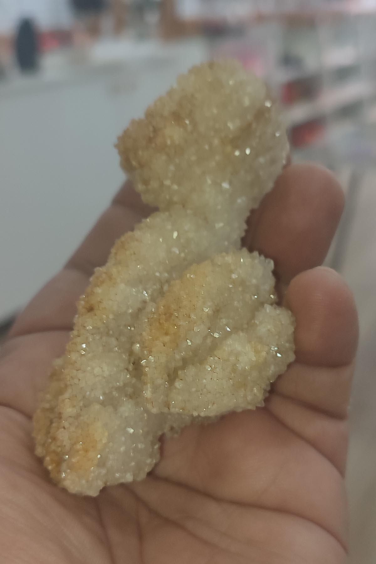 Elioure Beyaz doğal kuvars taşı, ham ve dekoratif kütle, 163 gr, doğallık ve şıklık sağlar