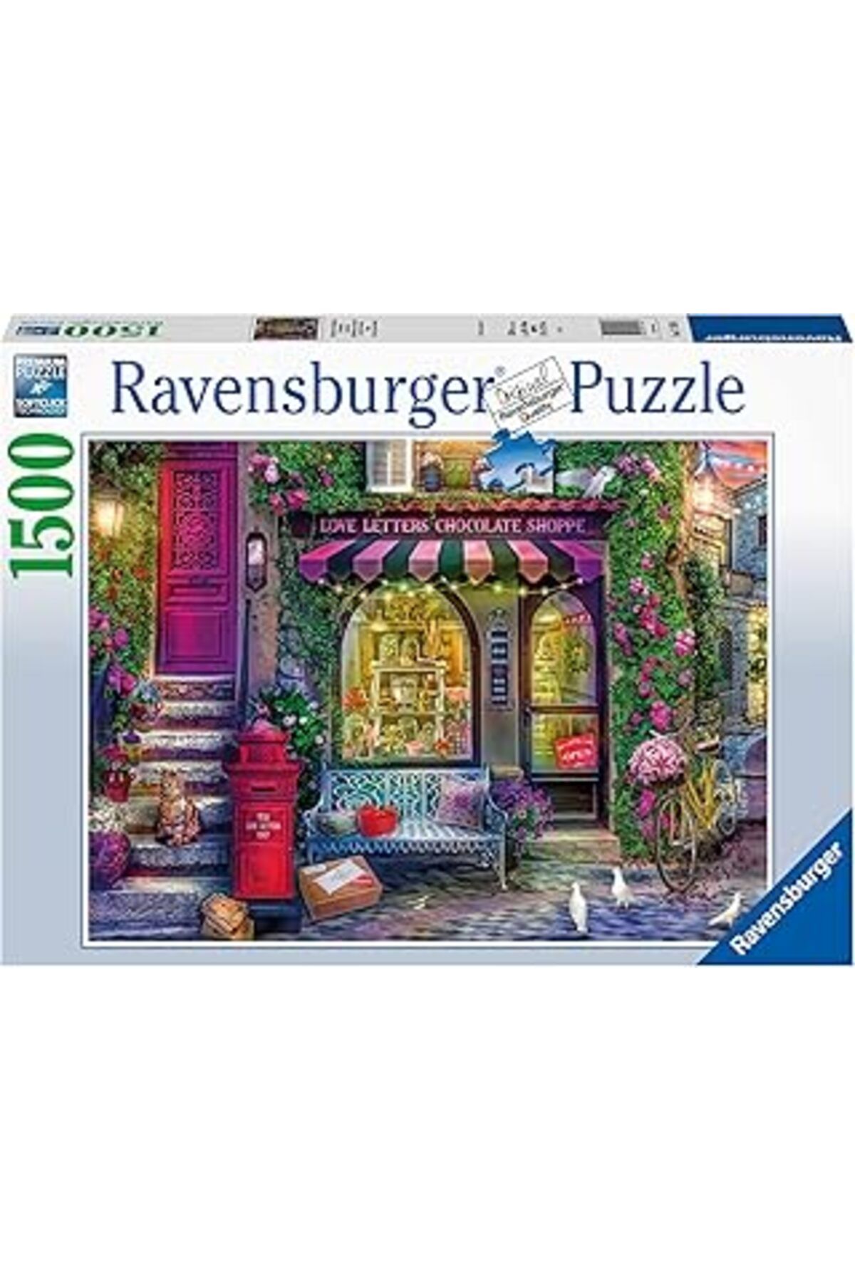Qedii Ravensburger 1500P Puz Aşk, Mektup Ve Çikolata Yapboz