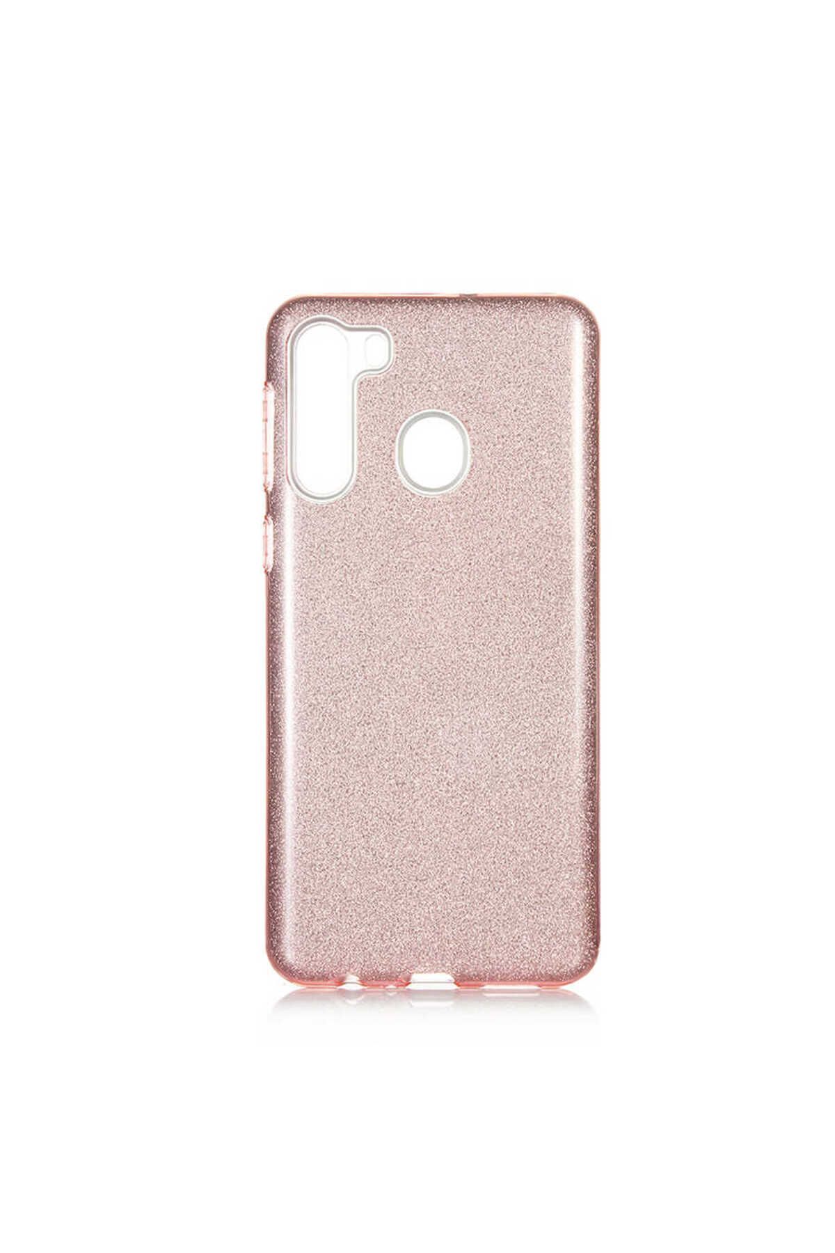 halkhouse Galaxy A21 Kılıf Renkli Simli Parlak Şık Sert Kadın Kapak Shining Silikon