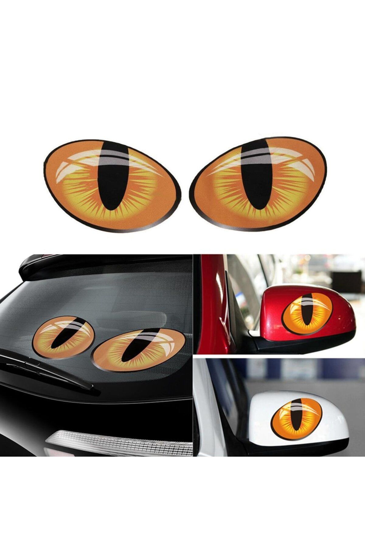 FRT Ottoman Oto Sticker Kedi Gözü 3D Arma Araba Logo Sağ - Sol 2 Adet (425370157)
