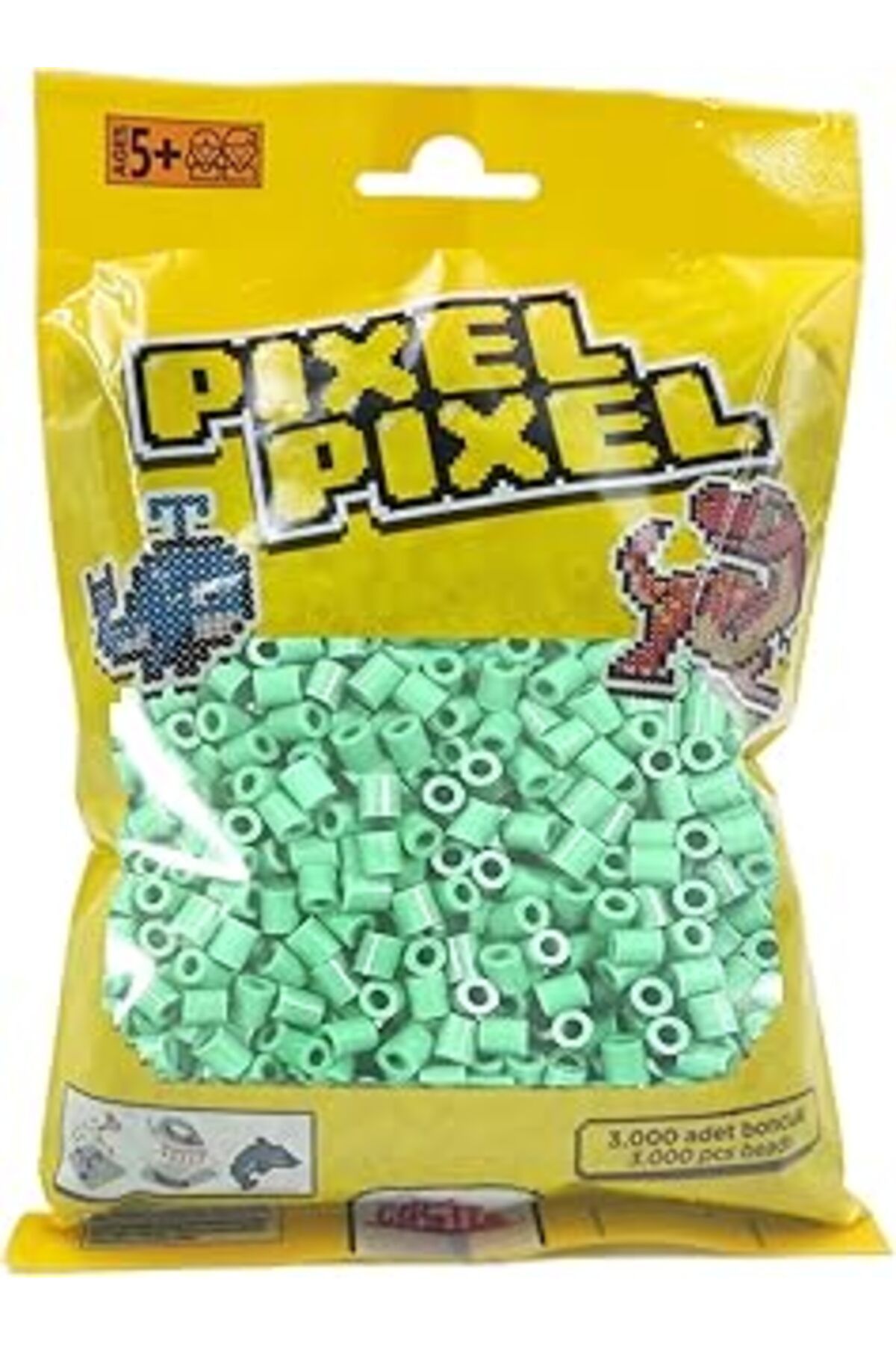 Qedii Red Castle 3000 Adet Midi Boncuk Açık Yeşil- Ppb-3000-09
