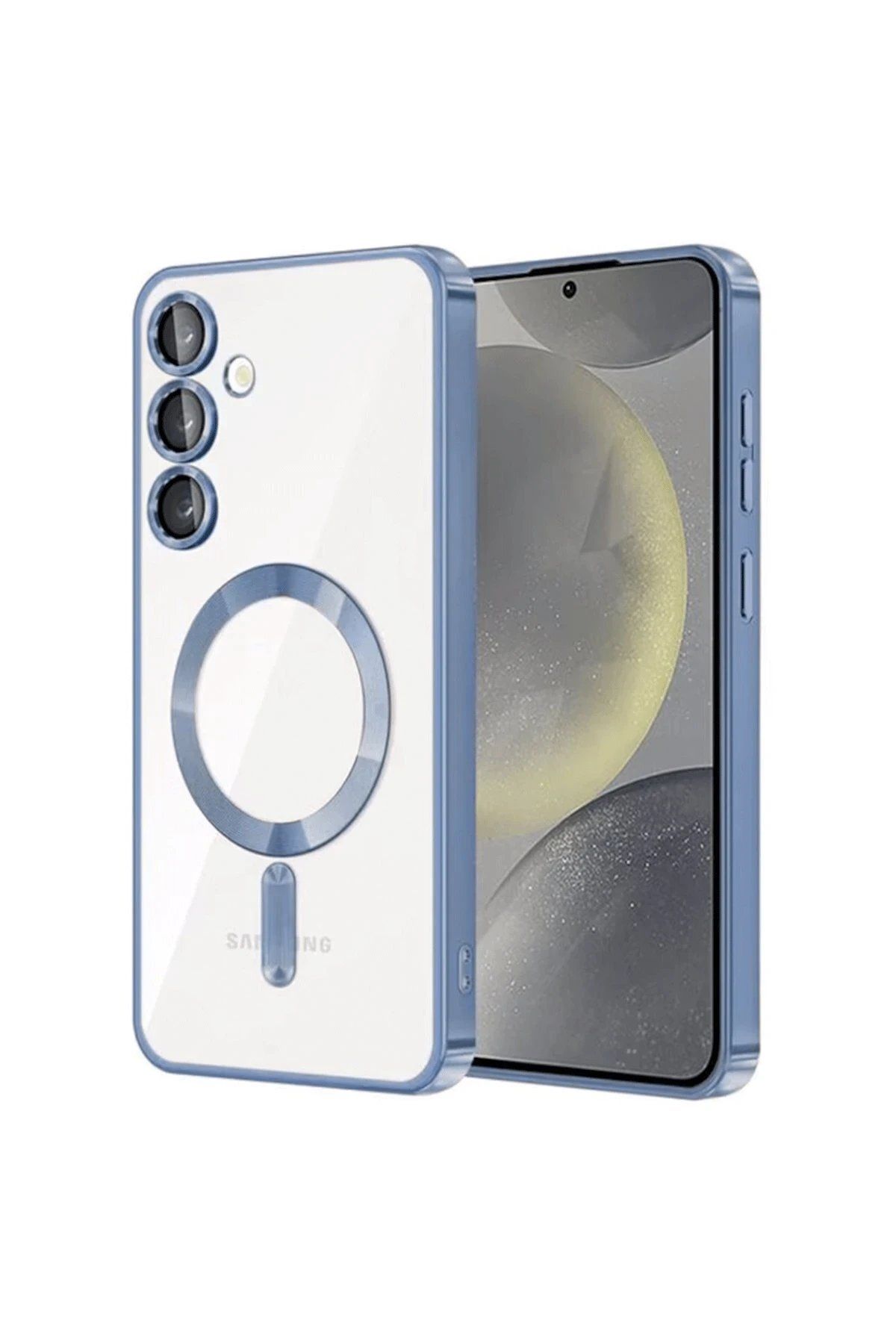 Toptan Bulurum Samsung Galaxy S23 Kılıf Kross Magneticsafe Kapak - Sierra Blue