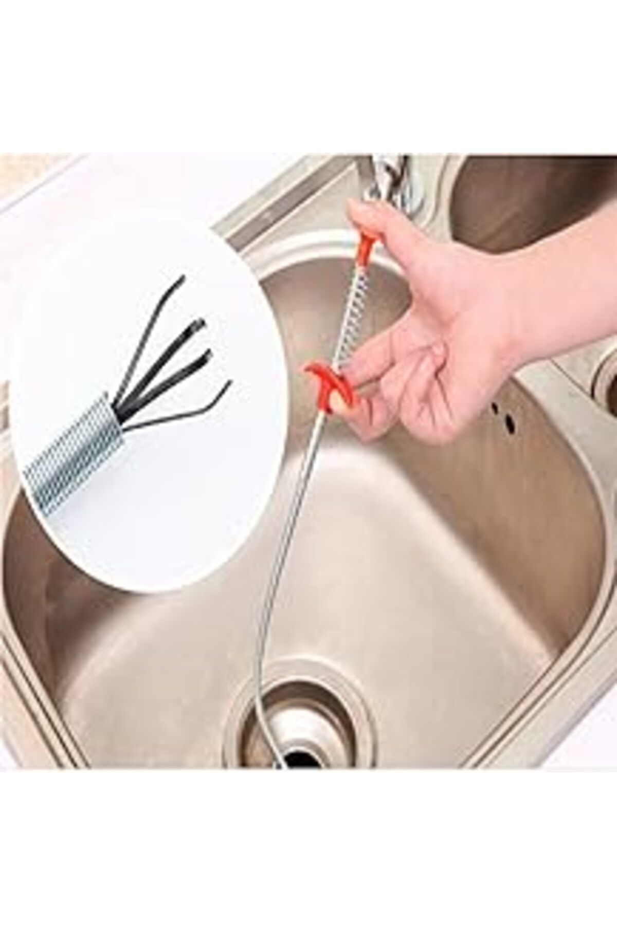 Pazarcan 5Dm Clamp Tıkalı Lavabo Ve Gider Boruları Açma Aparatı Kıskaçlı