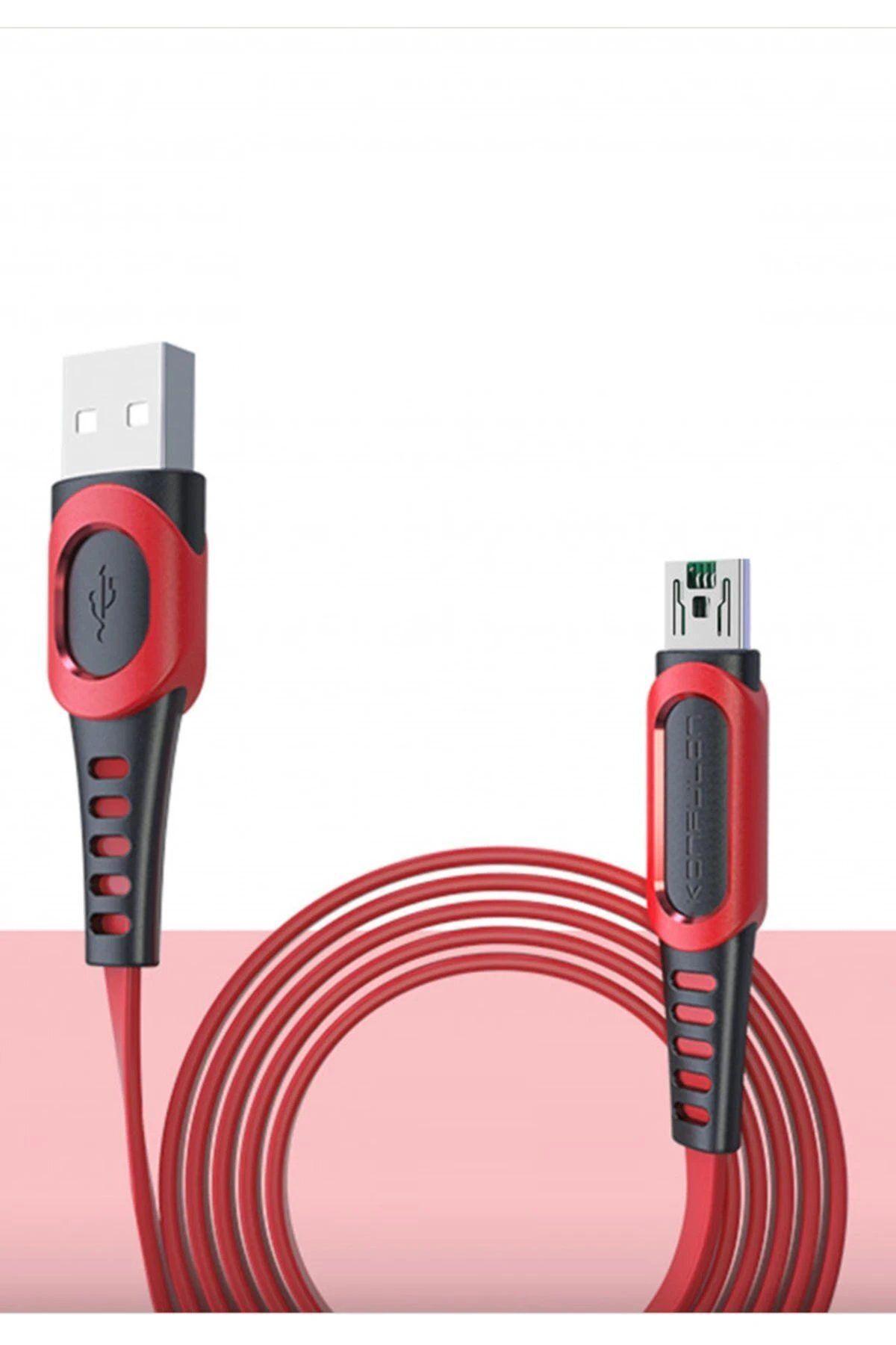 Toptan Bulurum DC24 Micro USB Kablo 1.2M 4A - Kırmızı