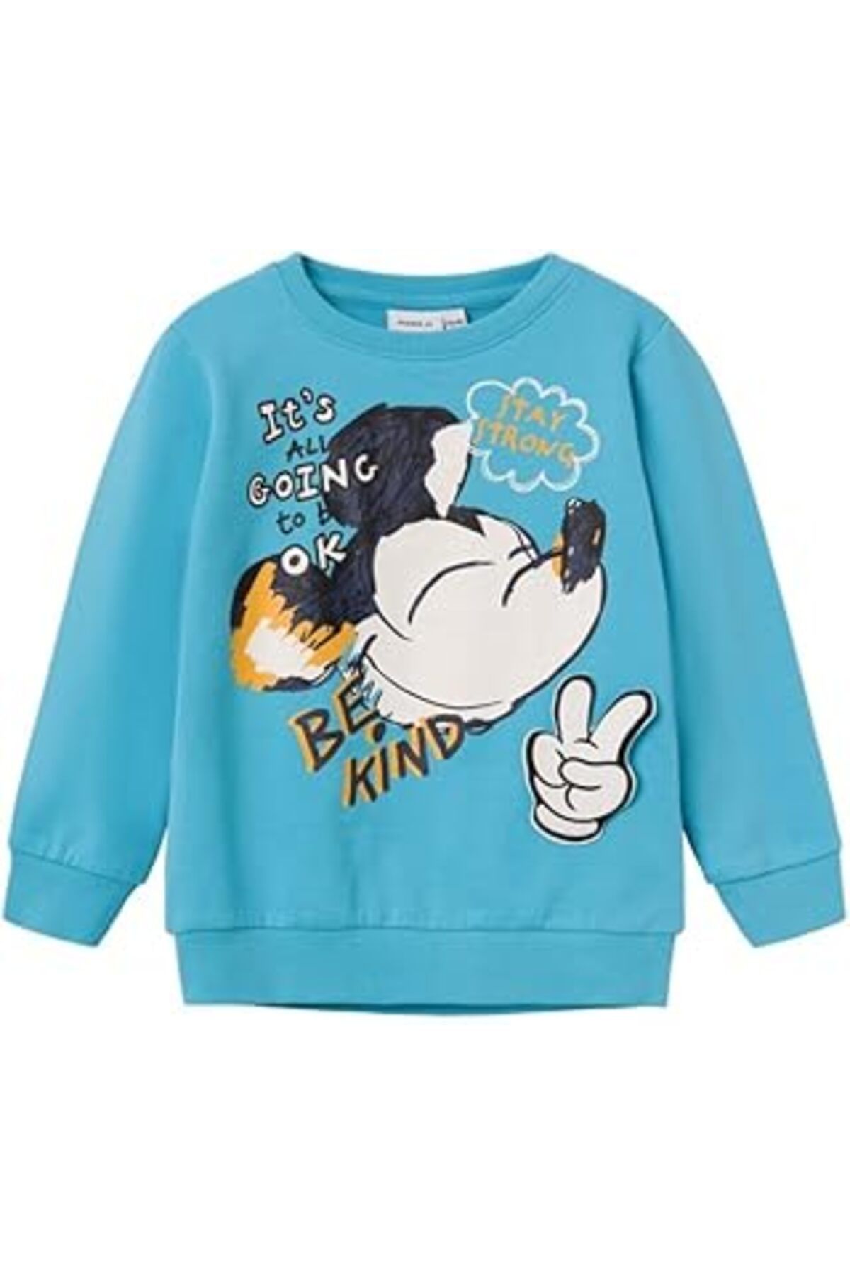 Pazarcan Name It Nmmskjold Mickey Sweat Bru Wdi Sweatshirt Erkek Çocuk