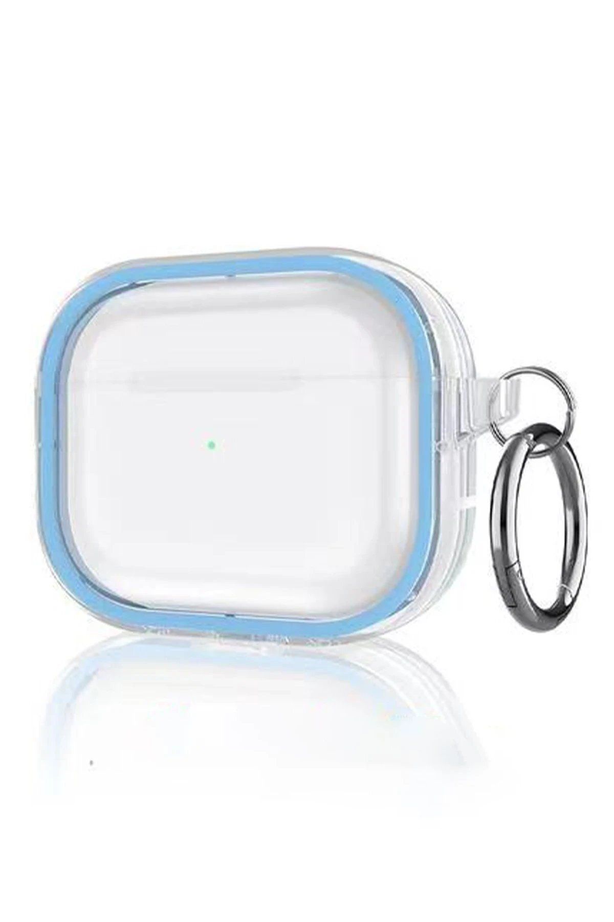Toptan Bulurum Airpods Pro 2 (2.nesil) Shiny Şeffaf Kılıf - Sierra Blue