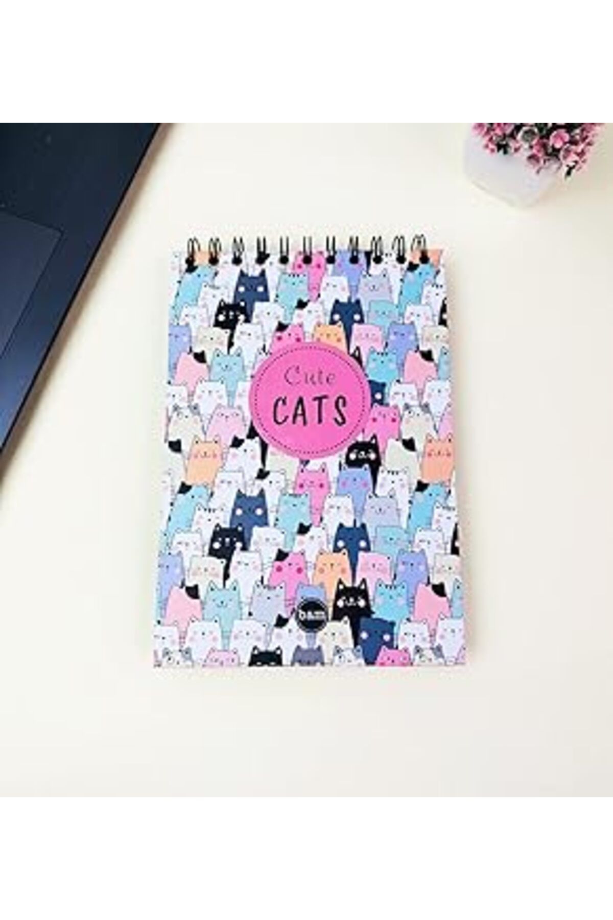 Qedii 21X14Cm Üstten Spiralli Sketch Book - Eskiz Defteri - Siyah Sayfa - 260 Gr - 56 Yaprak