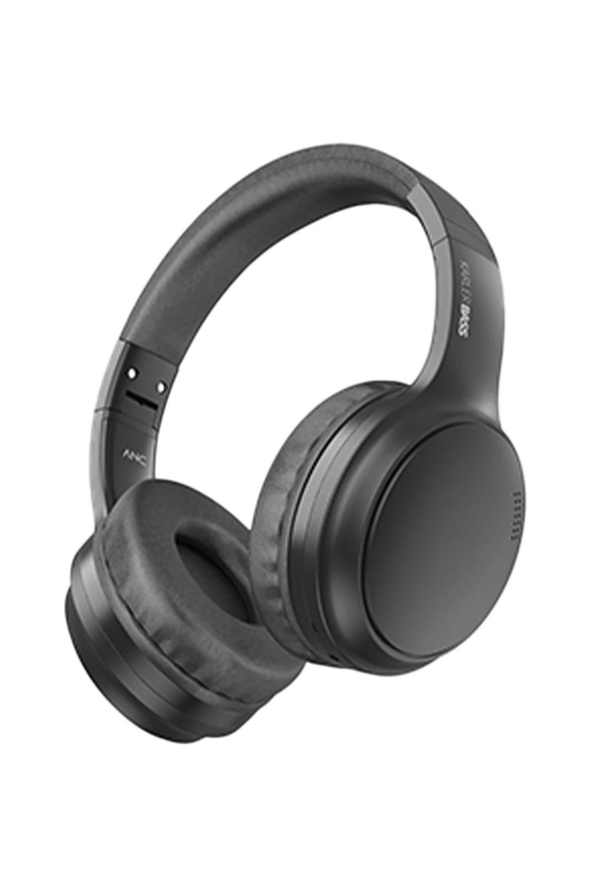 Toptan Bulurum KRH4 Aktif Gürültü Engelleyici Özellikli Kafaüstü Kablosuz Bluetooth Kulaklık - Siyah