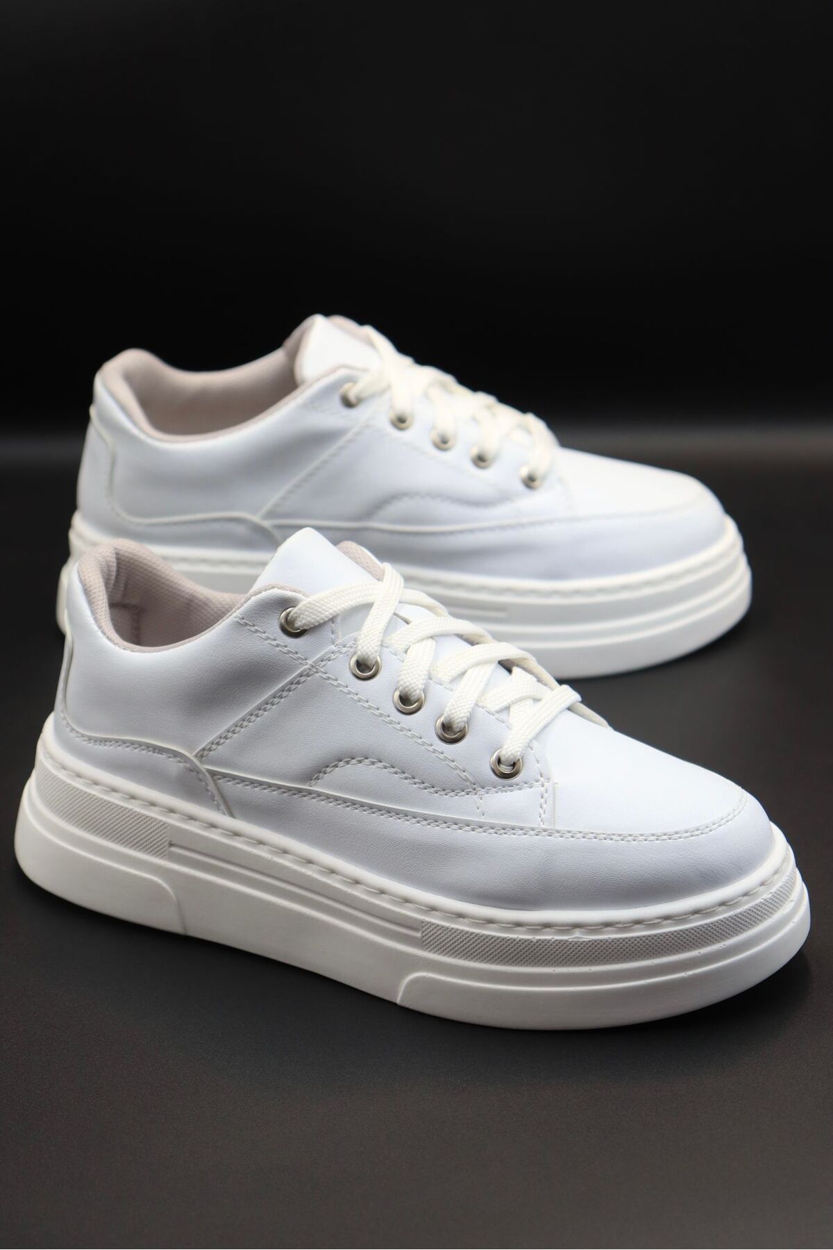 BY ERG SHOES kadın Günlük Esnek Rahat Kolay Giyilebilir Dikişli Hafif Taban Yürüyüş Spor Ayakkabı