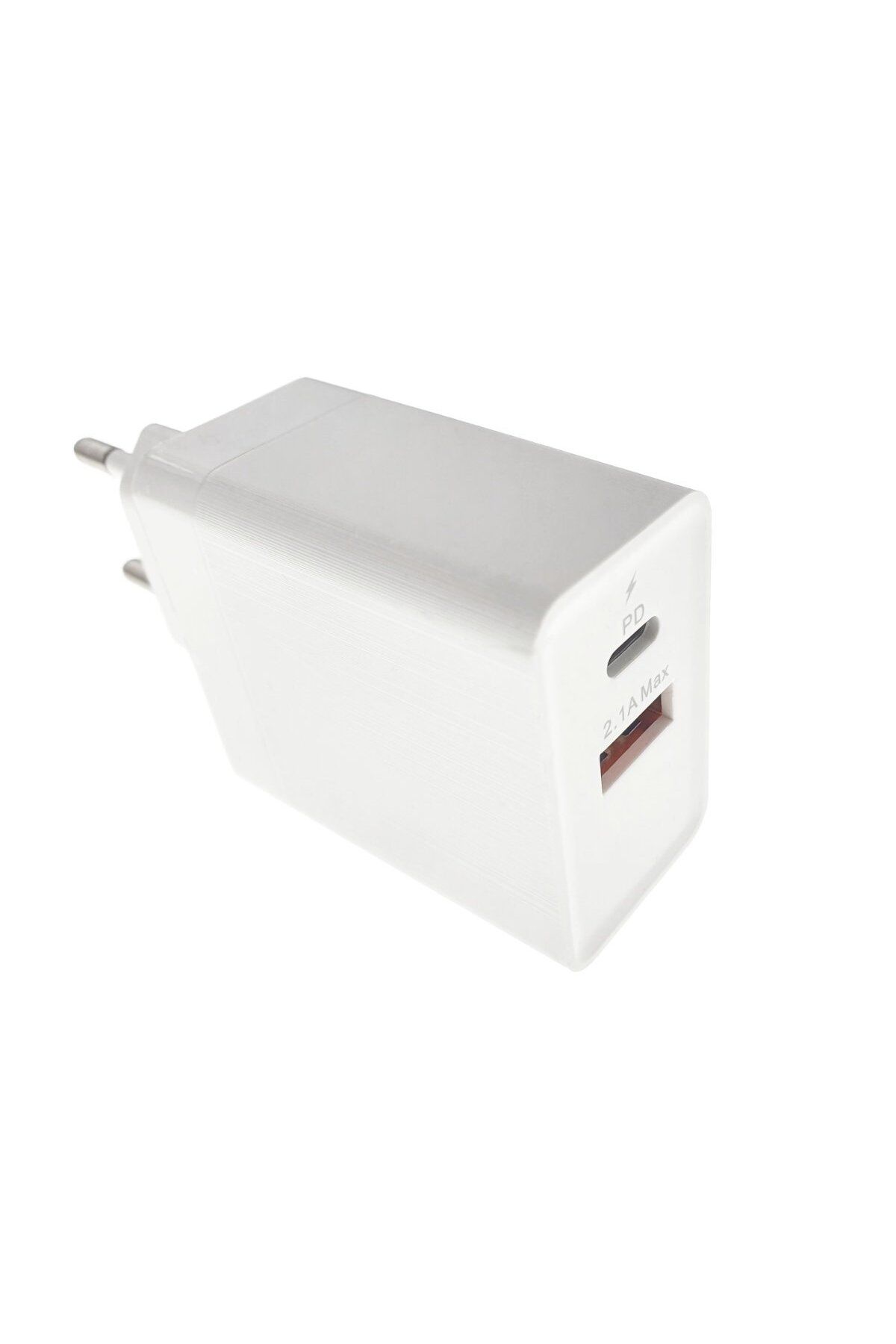 OEM-Încărcător rapid de rețea QC 3.0, port USB tip C PD DC 5V - 3.4A și port USB DC 5V - 2.1A, alb 1