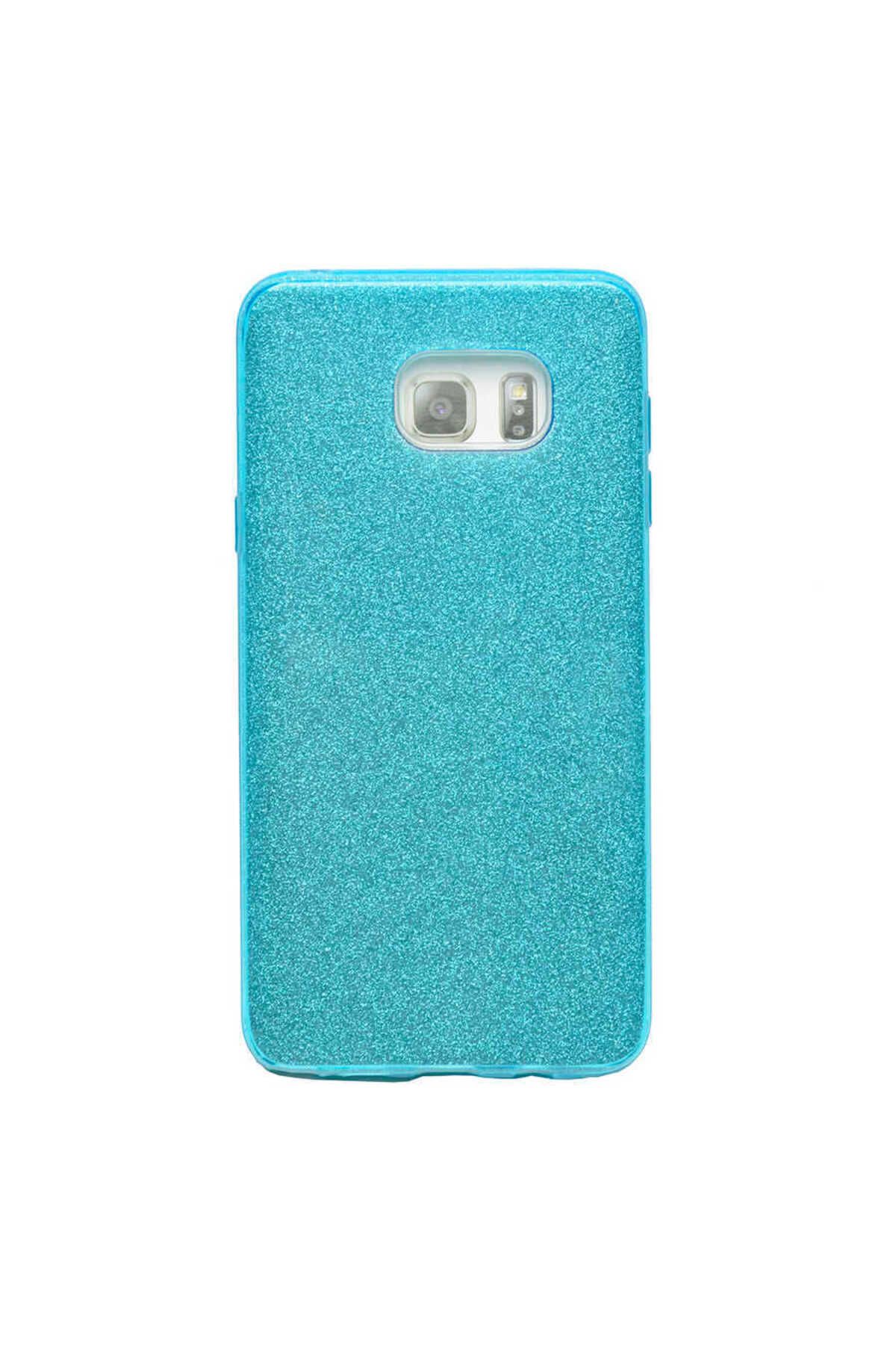 halkhouse Galaxy Note 5 Kılıf Renkli Simli Parlak Şık Sert Kadın Kapak Shining Silikon