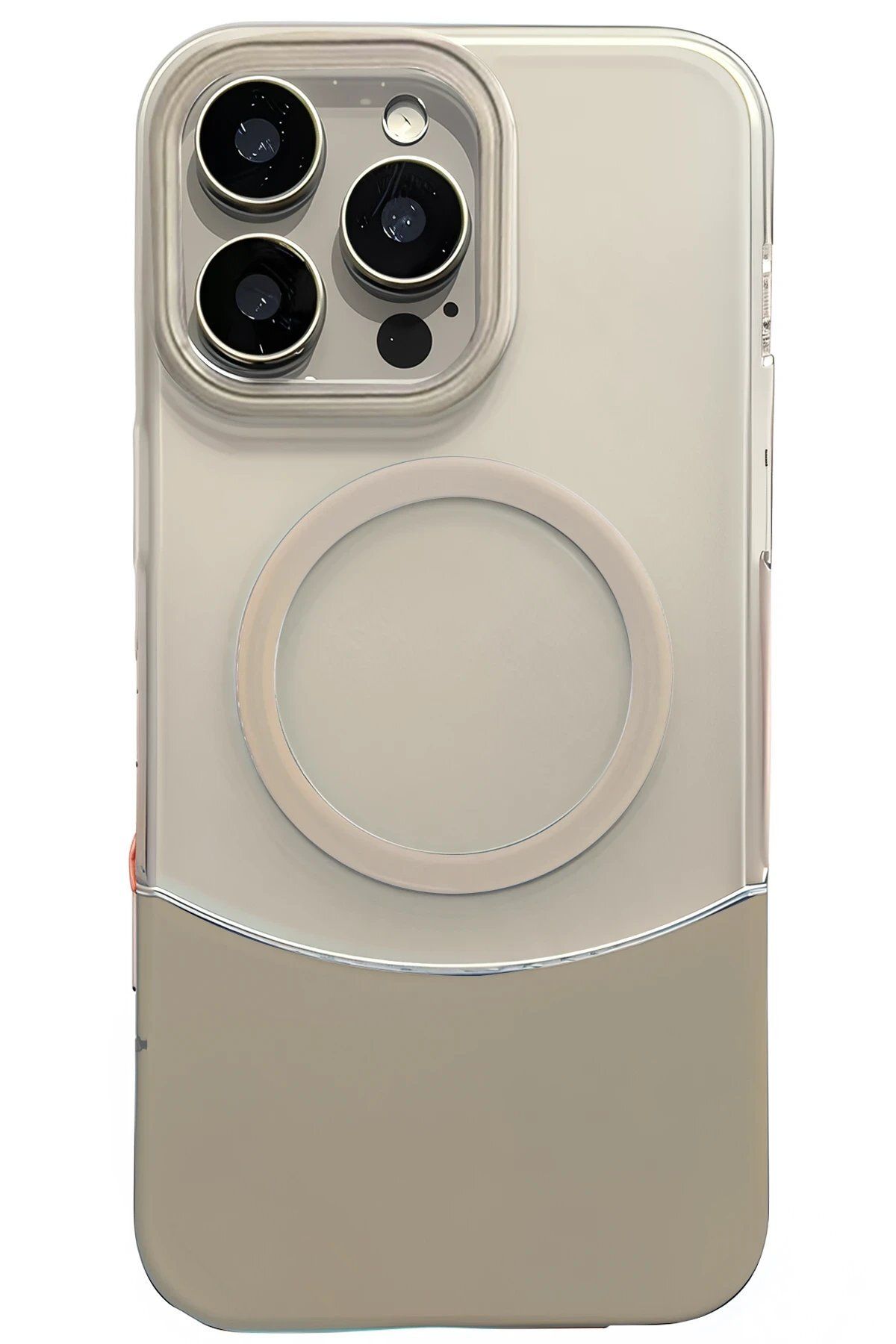 Toptan Bulurum Apple iPhone 16 Pro Max Velar Magsafe Kapak - Natural Grey