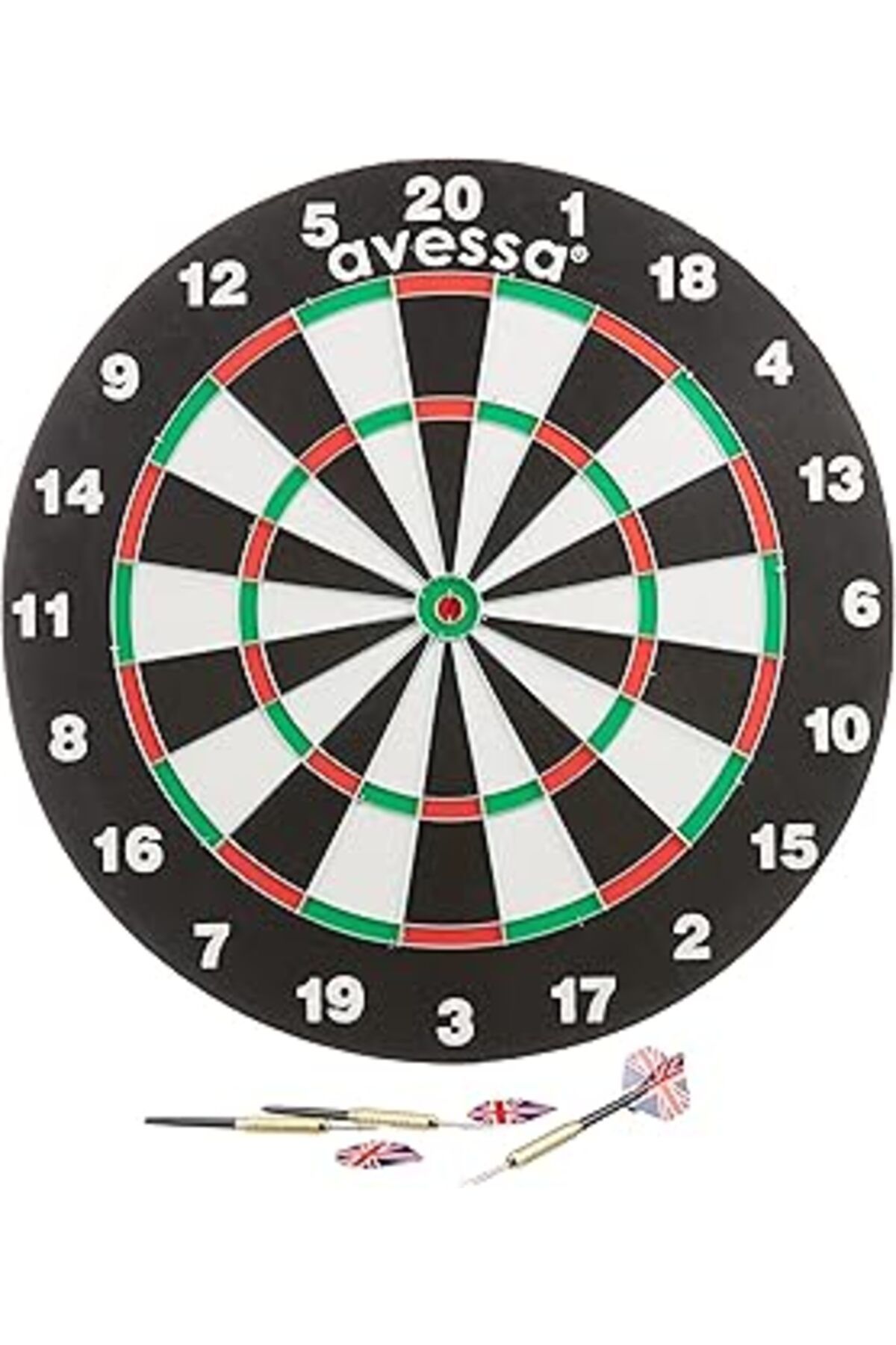NETWORK ART Avessa Dart Tahtası, 45 Cm, Ahşap, 6 Adet Ok, Indoor & Outdoor, Dart-10