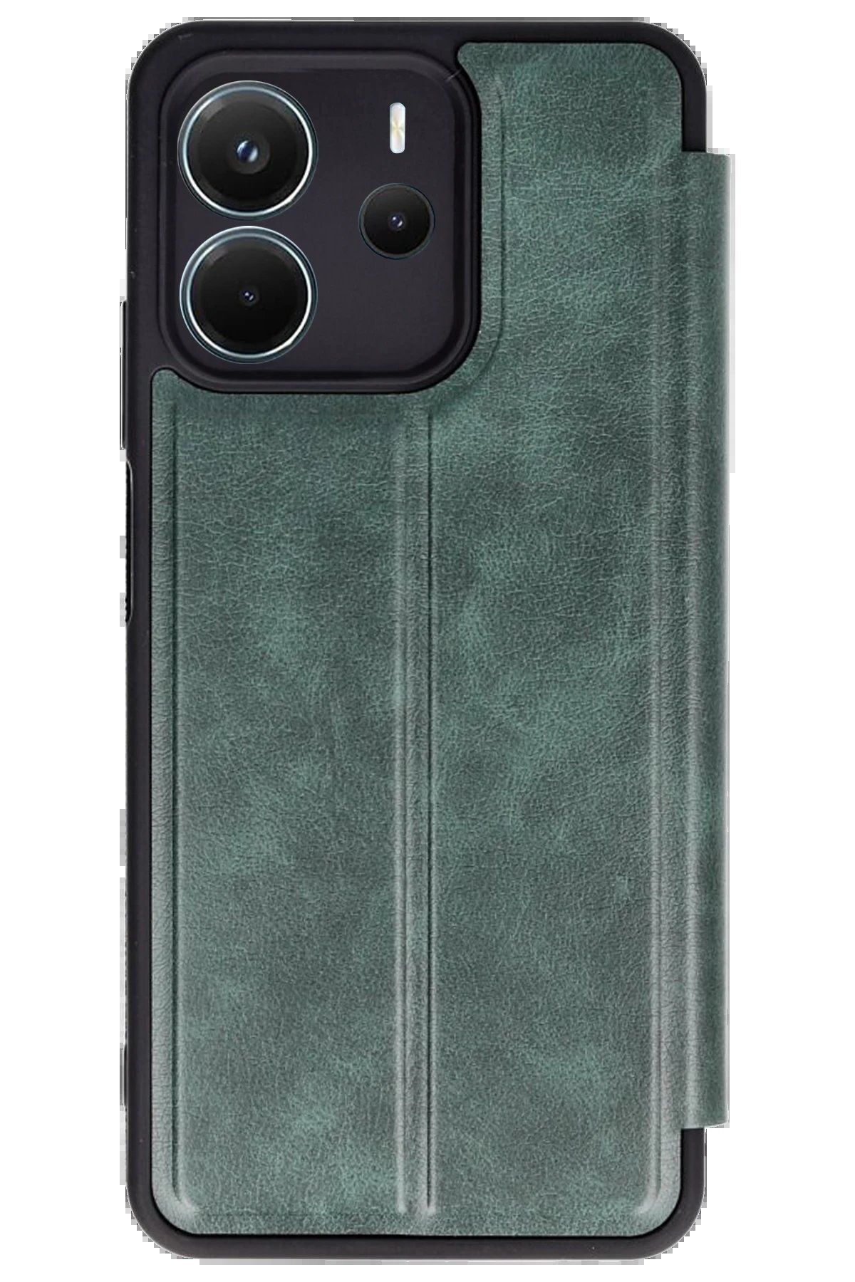 Toptan Bulurum Xiaomi Redmi Note 14 4G Kılıf Flip Cover - Koyu Yeşil