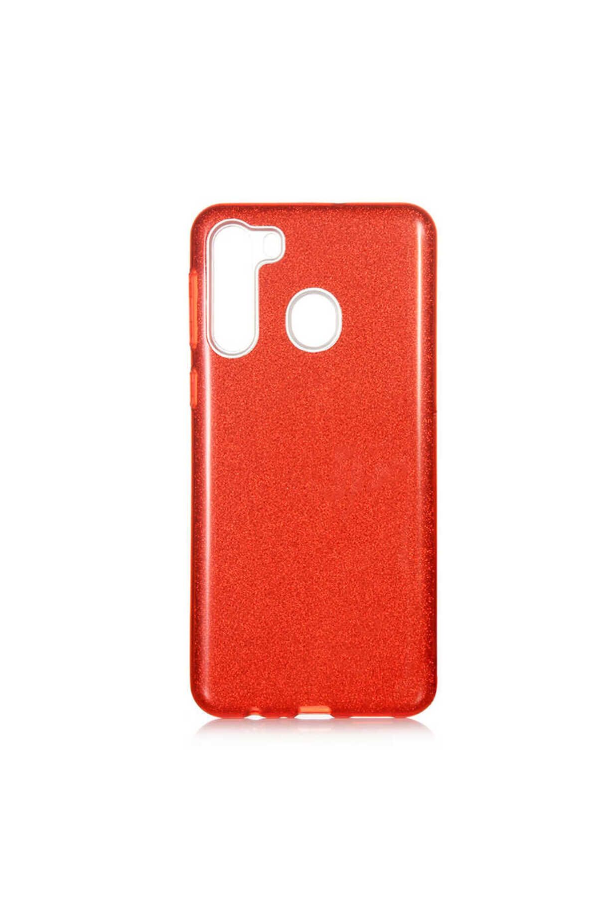 halkhouse Galaxy A21 Kılıf Renkli Simli Parlak Şık Sert Kadın Kapak Shining Silikon
