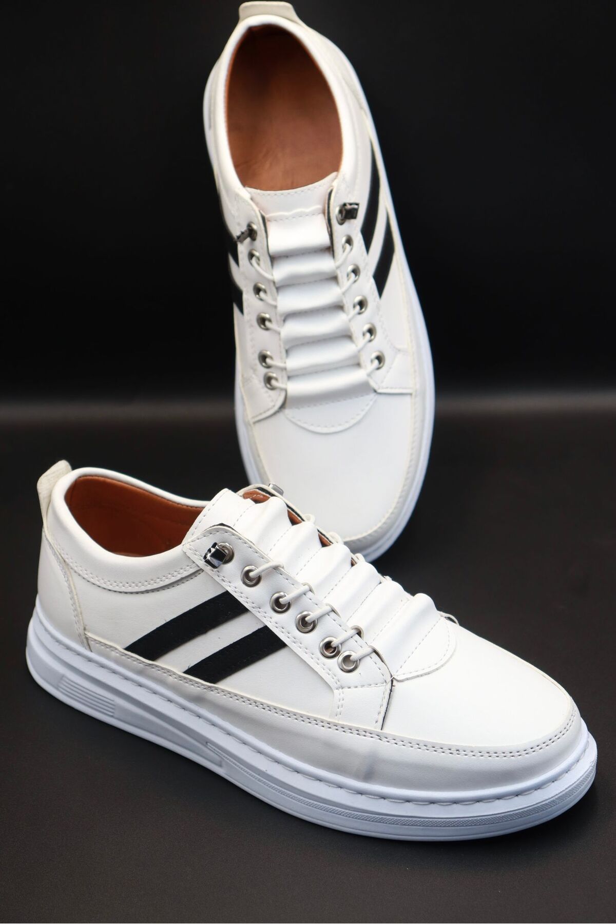 BY ERG SHOES Erkek Günlük Esnek Rahat Kolay Giyilebilir Dikişli Hafif Taban Yürüyüş Spor Ayakkabı
